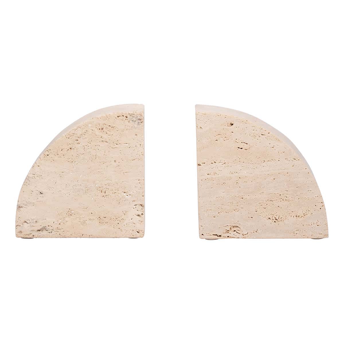Crosby St. Travertine Half Dome Bookend, 5"