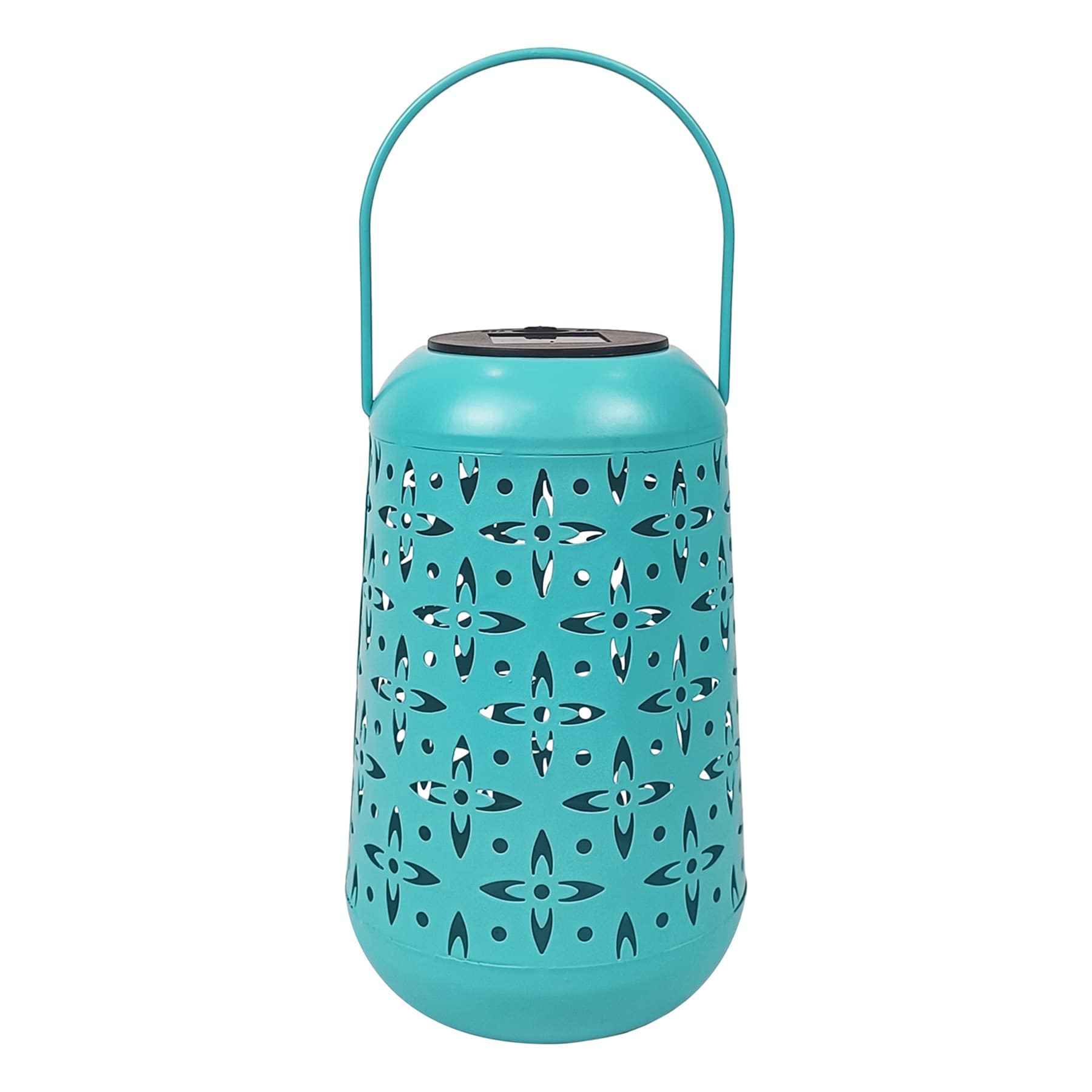 Sunny Club Blue Solar Outdoor Lantern, 7"