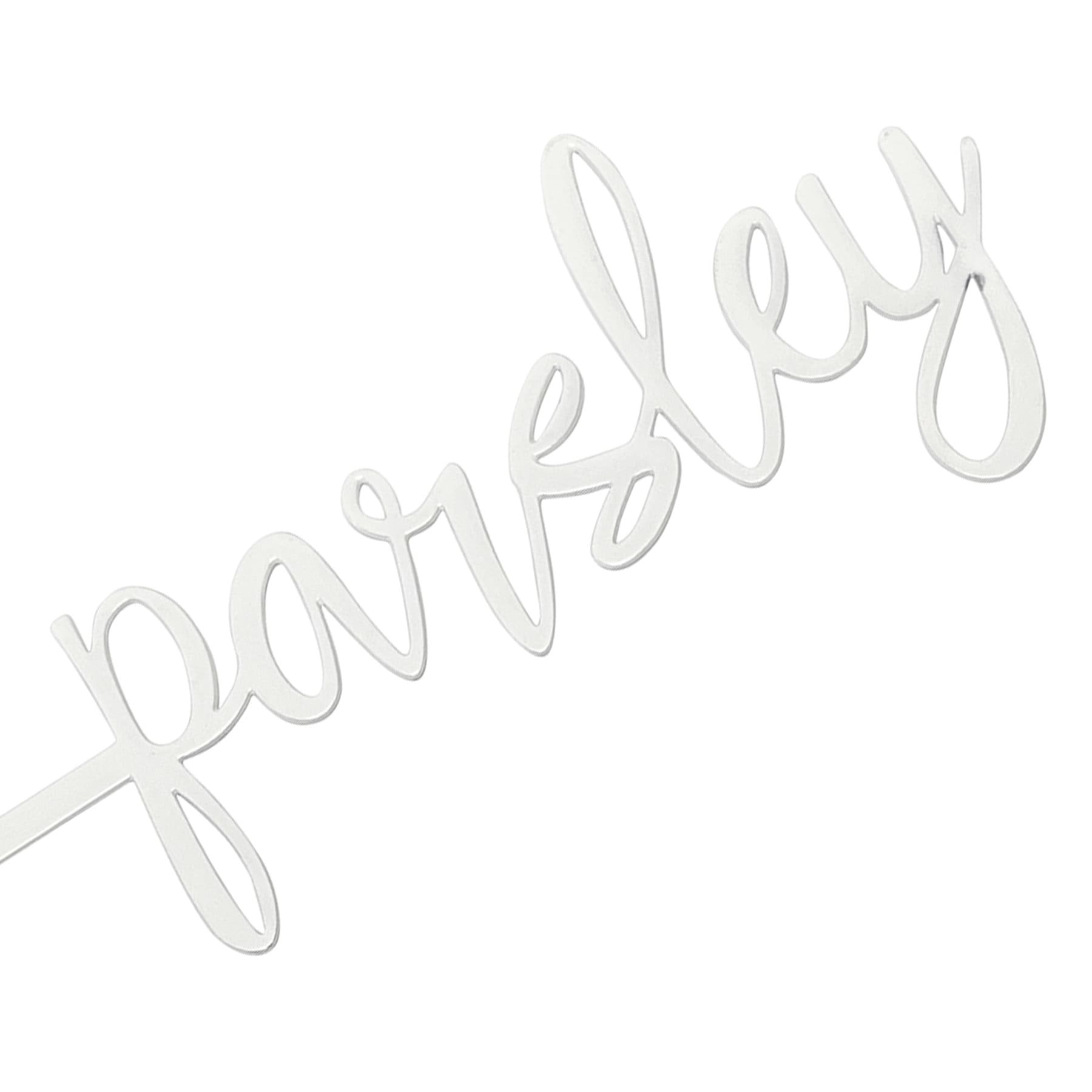 Honeybloom Parsley Metal Herb Marker, 10"