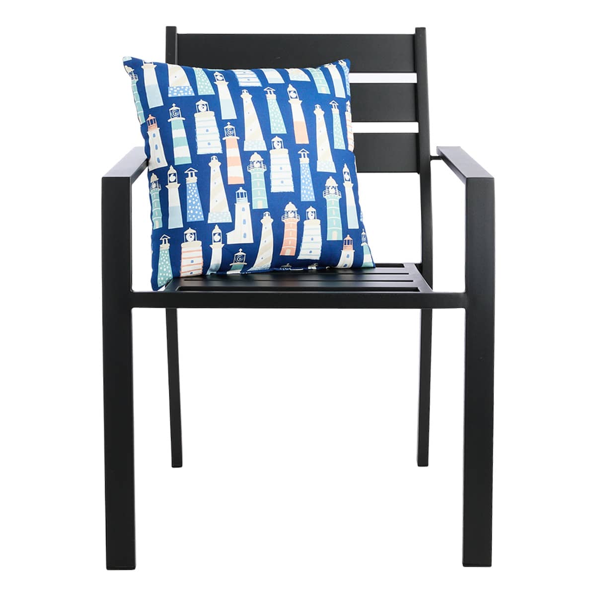 Honeybloom Lighthouse Outdoor Throw Pillow, 16"