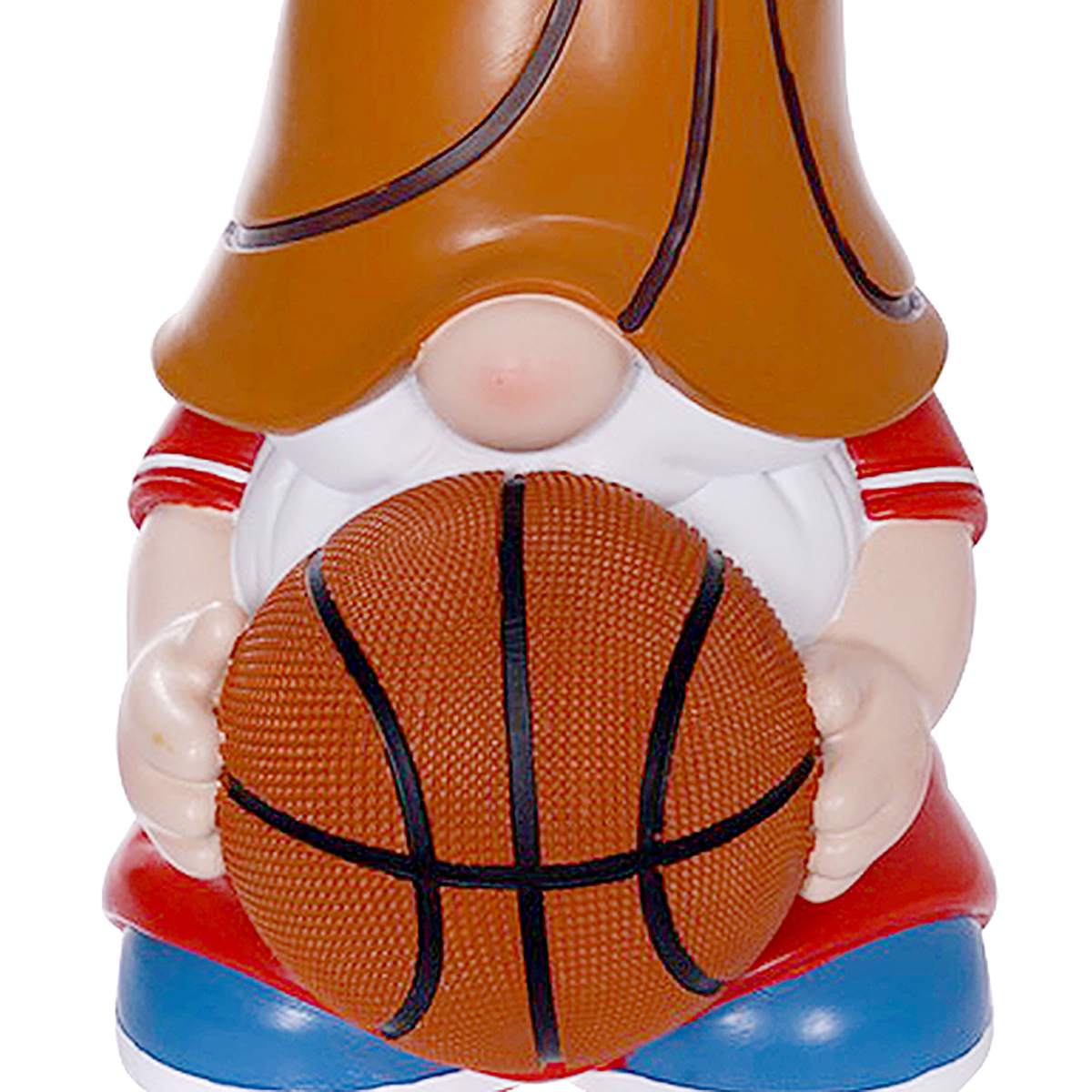 Basketball Gnome Outdoor Garden Statue, 10"