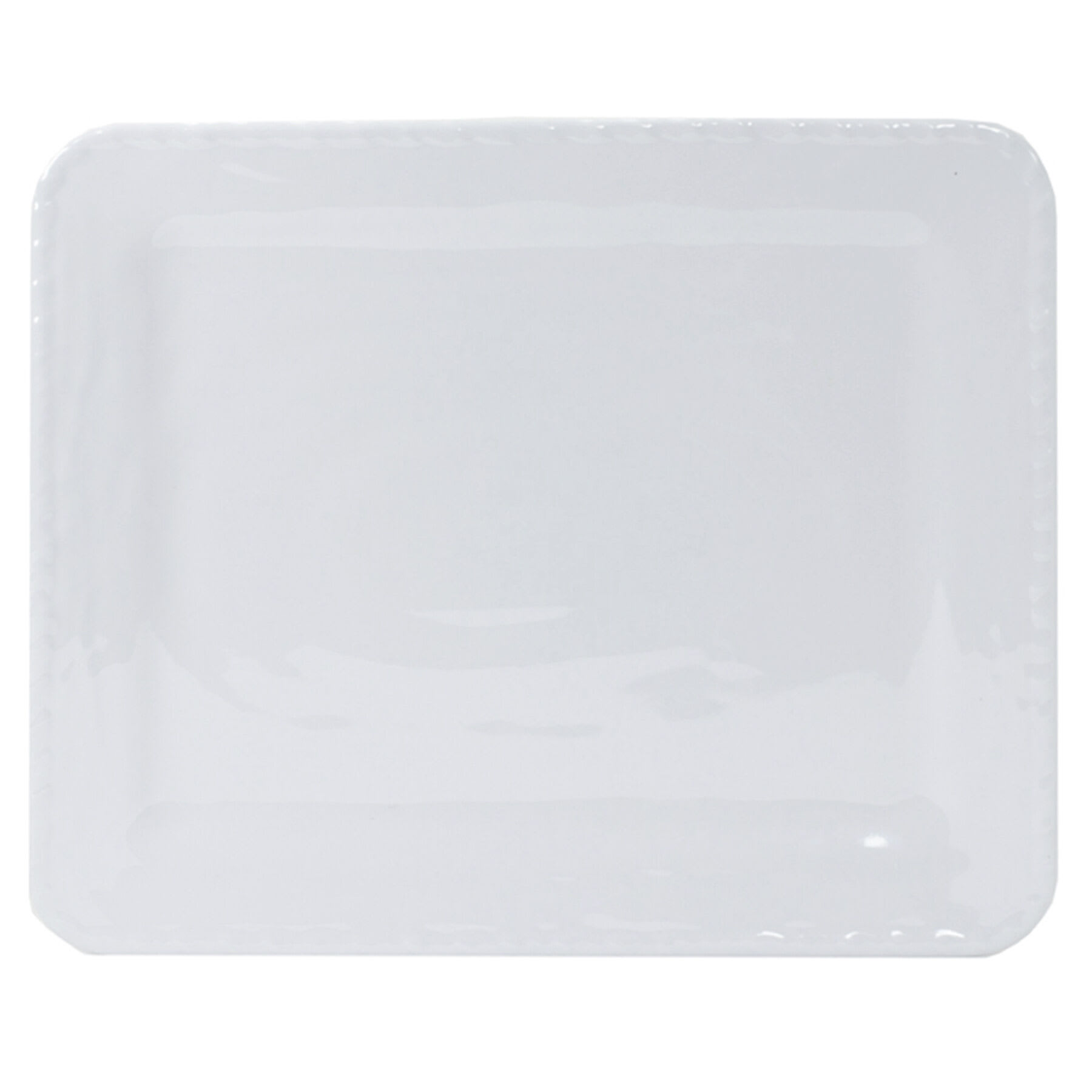 White Rope Melamine Serving Tray, 18"