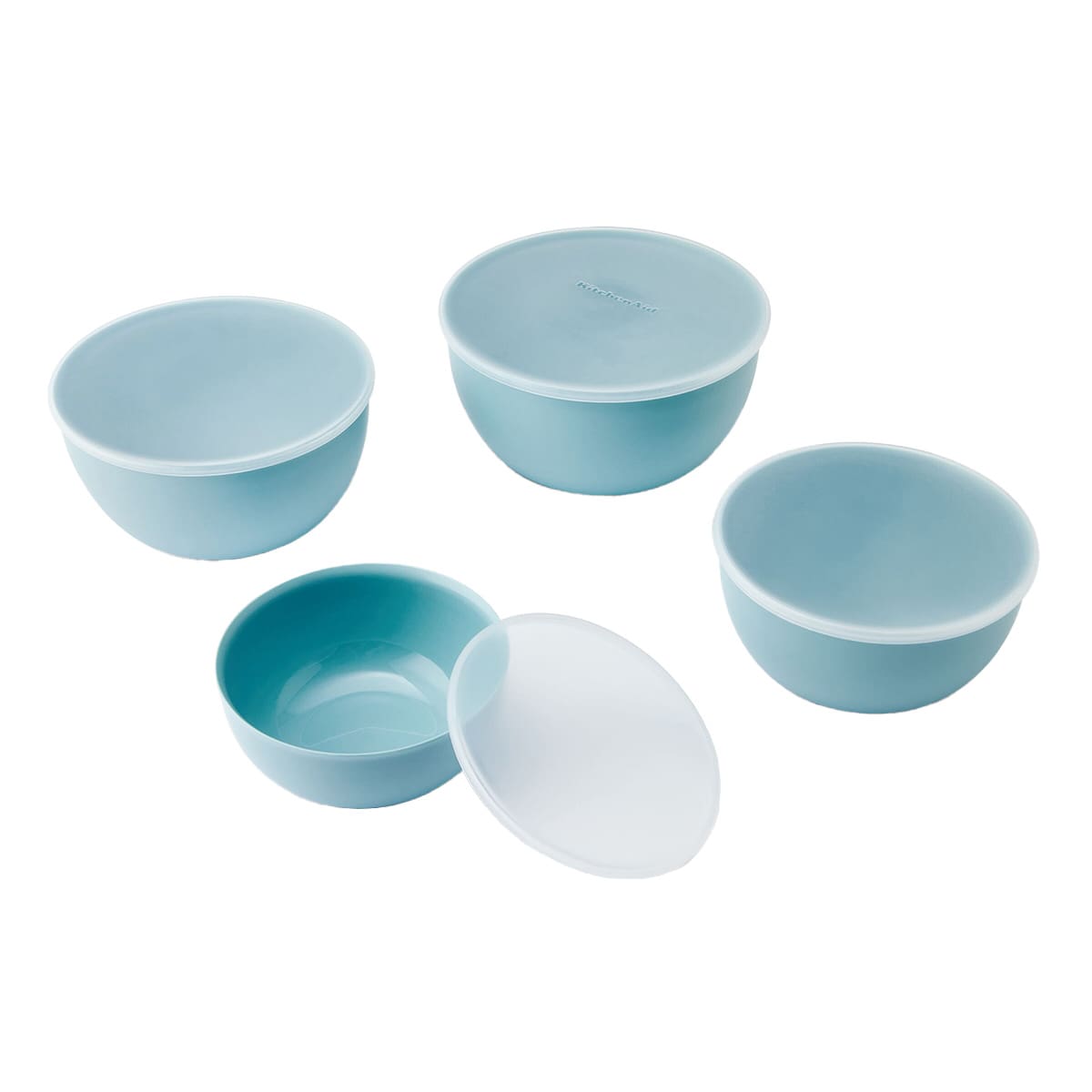 KitchenAid Set of 4 Mineral Water Blue Prep Bowls
