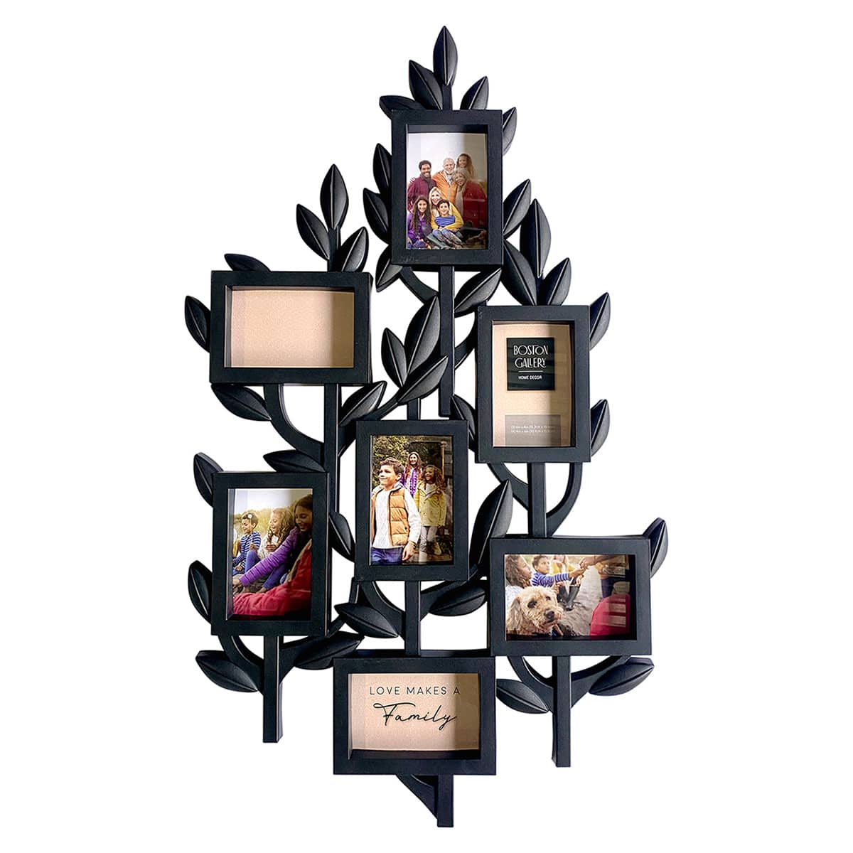 7-Opening Back Tree Collage Wall Frame, 35x21