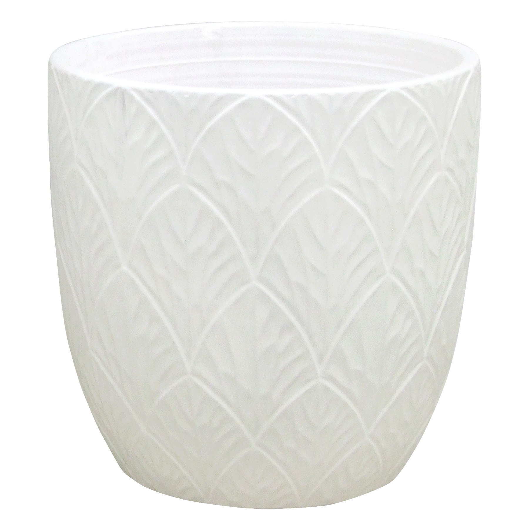 Found & Fable Indoor Sally White Planter, Small