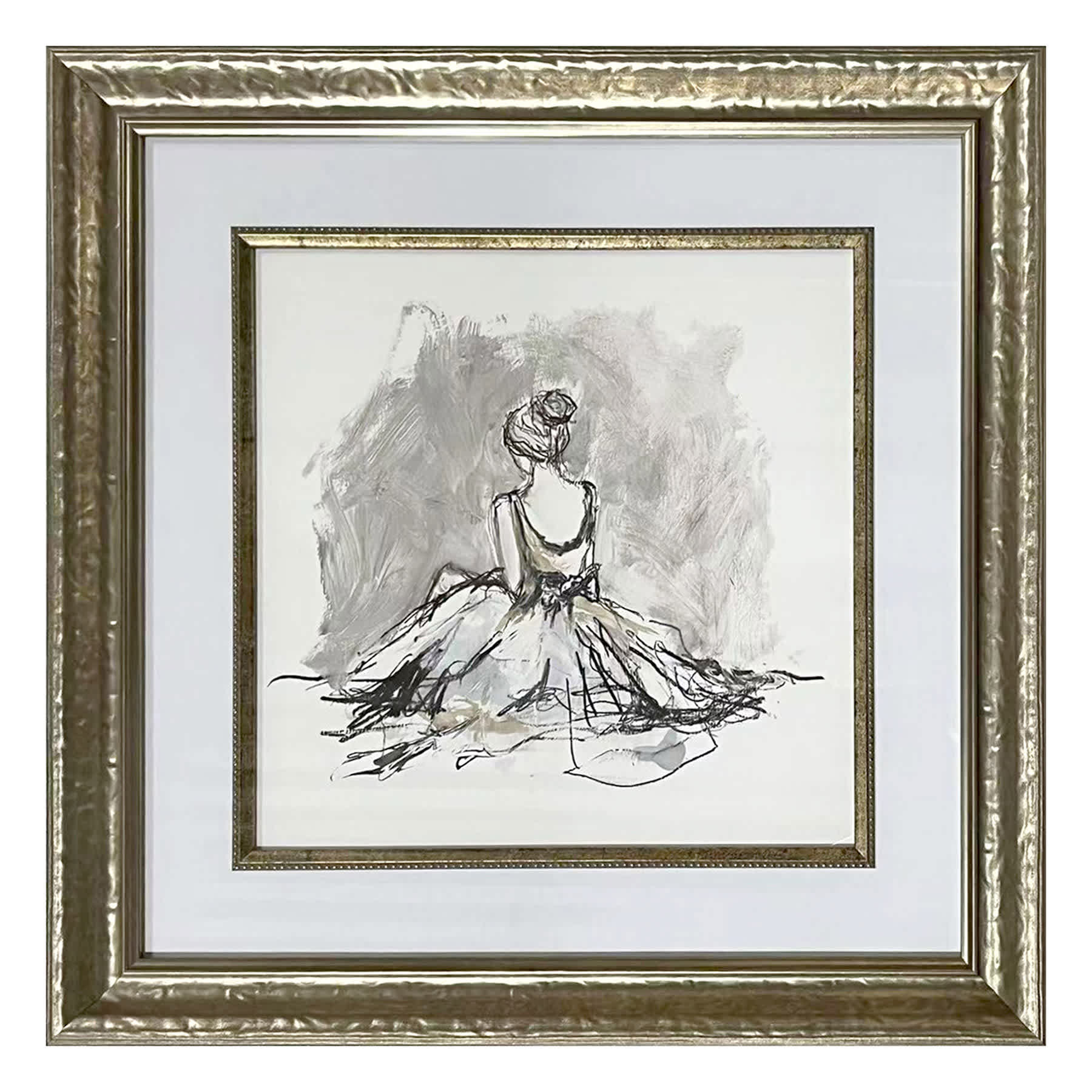Providence Glass Framed Evening Elegance Print Wall Art, 19"