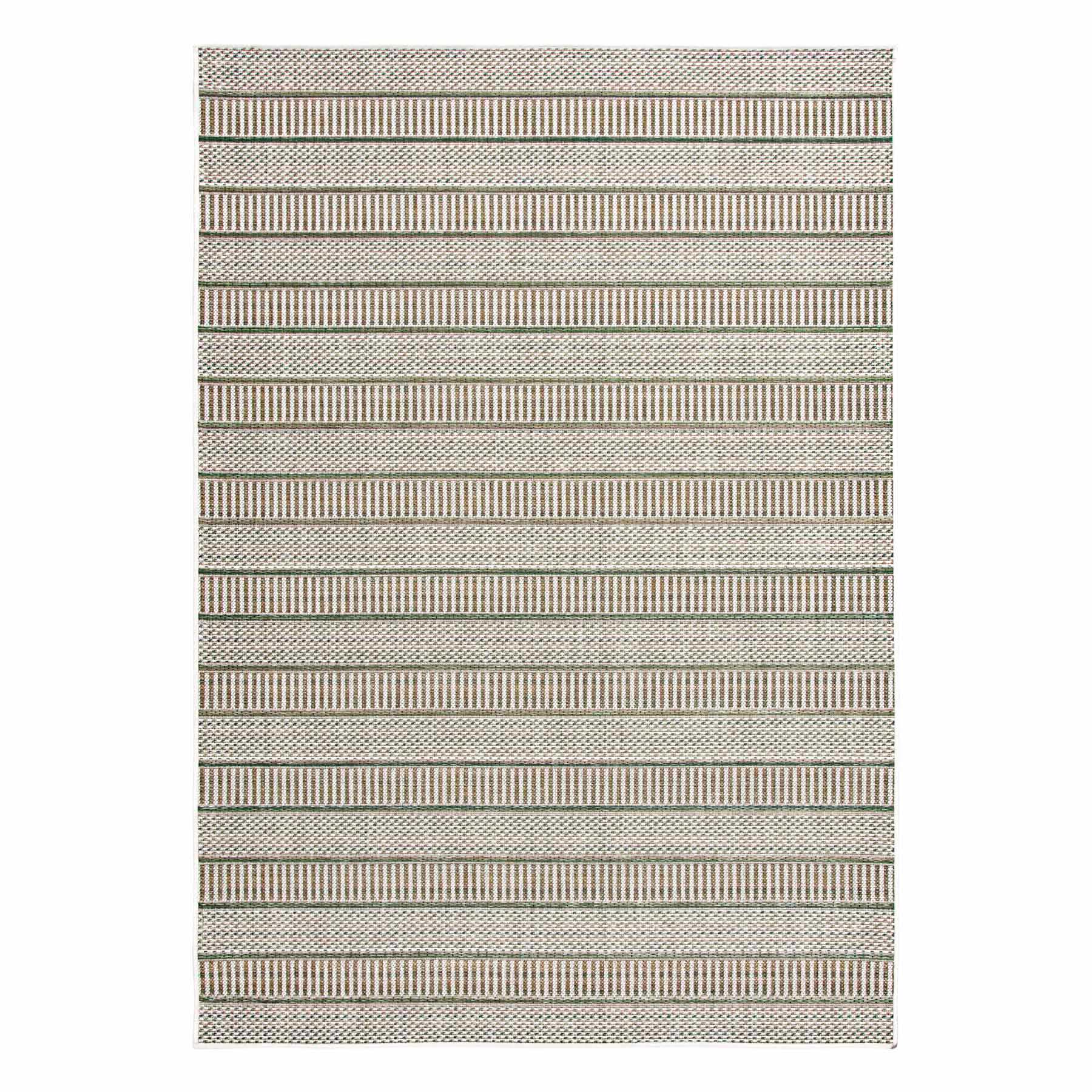 (E539) Honeybloom Colourscape Heritage Striped Outdoor Area Rug, 8x10