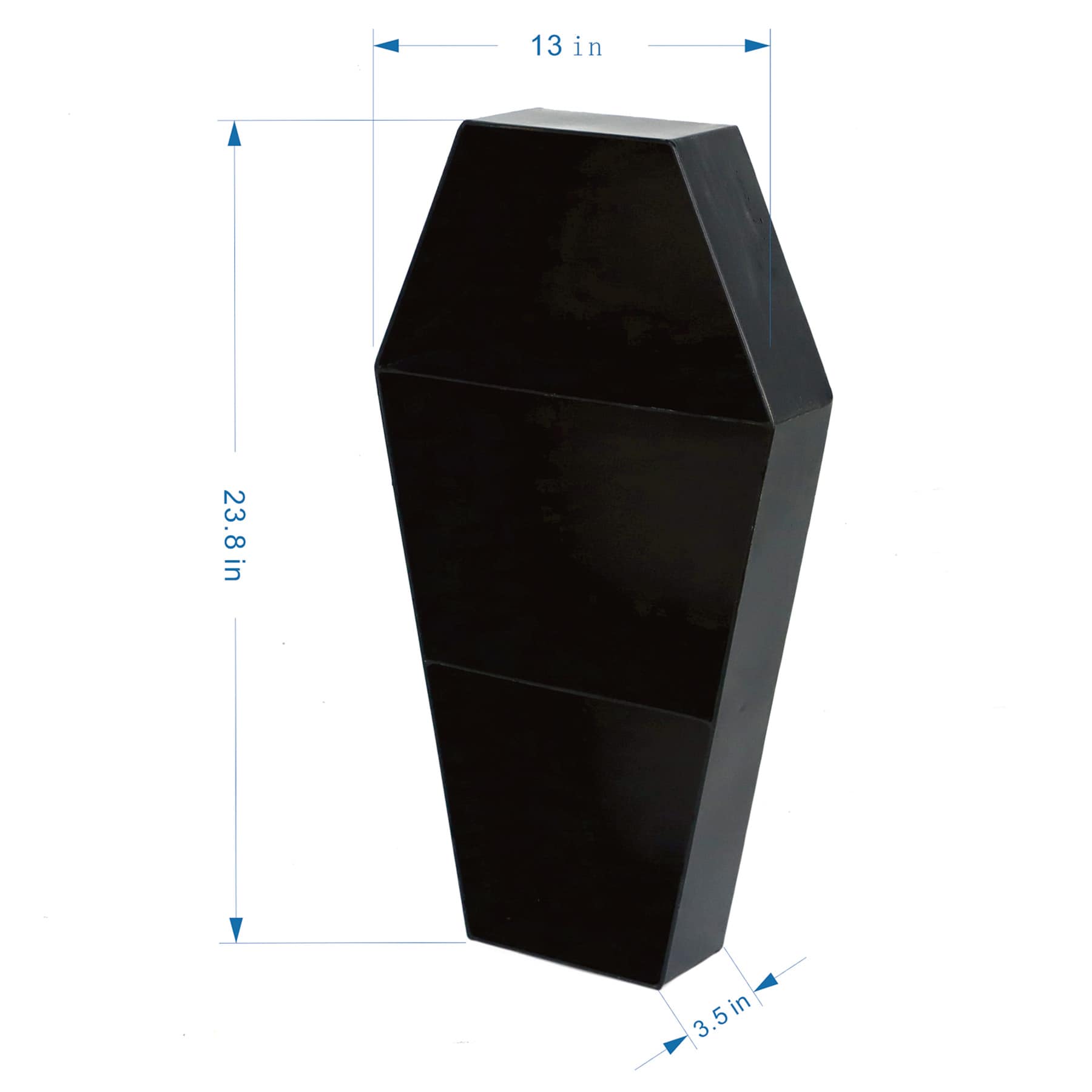 Midnight Shadows Metal Wall Shelf, 13x24