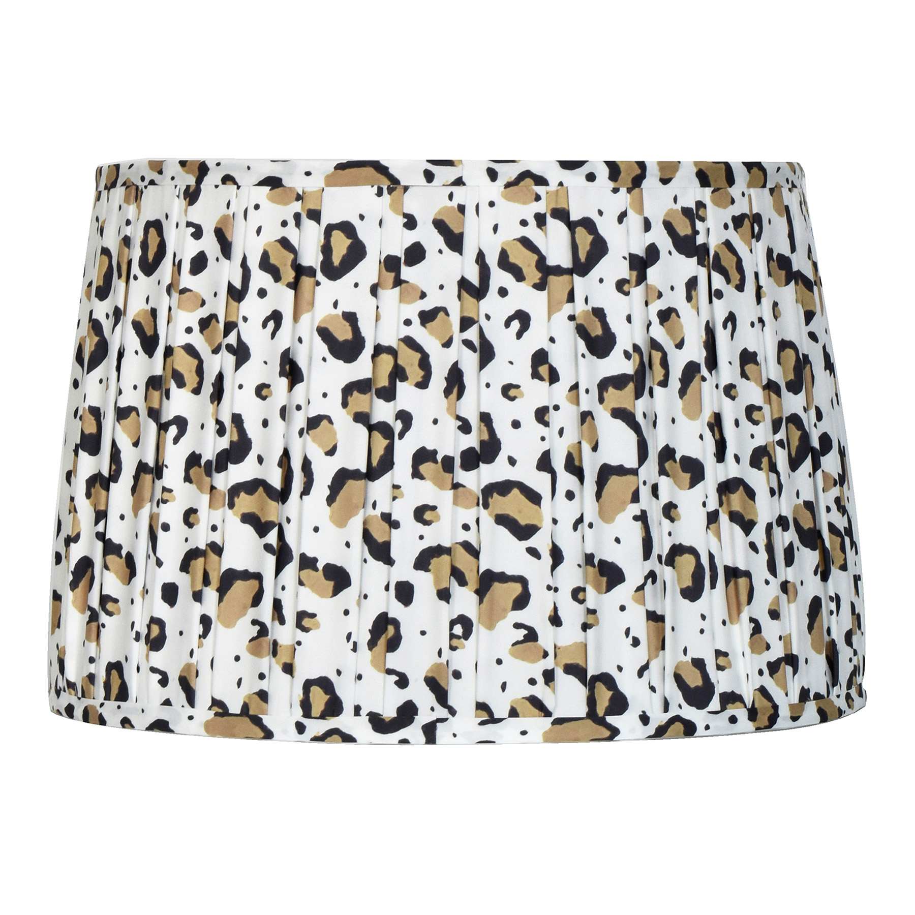 Leopard Pleated Medium Lamp Shade, 13x15x10