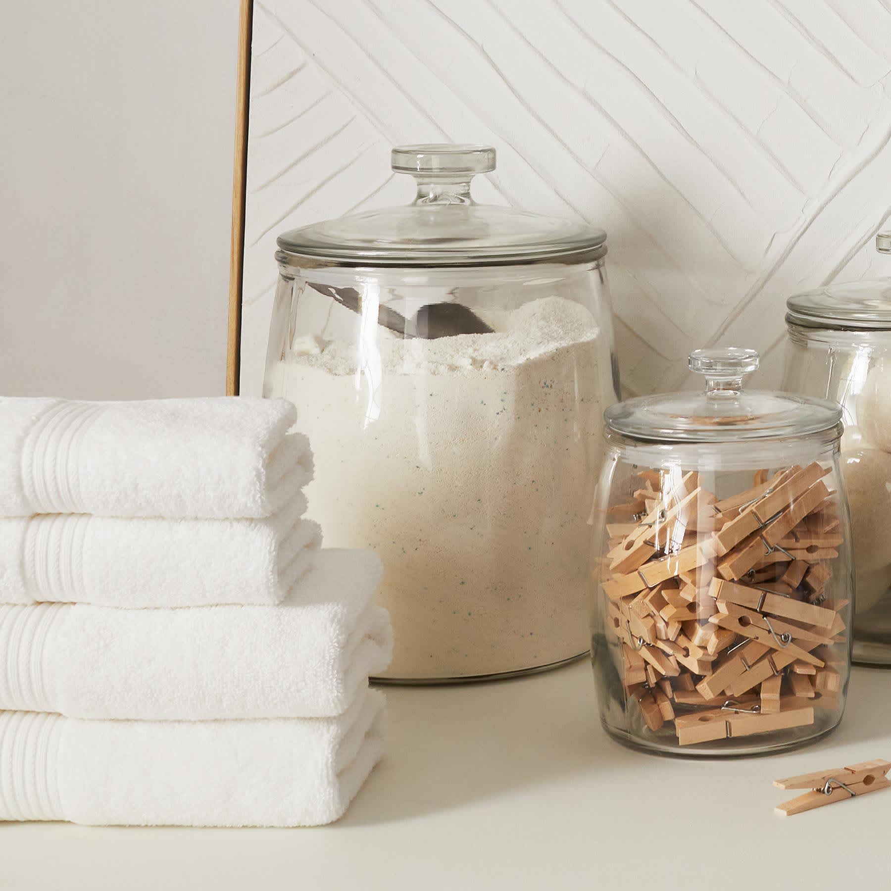 Essential Solid White Washcloth, 13"