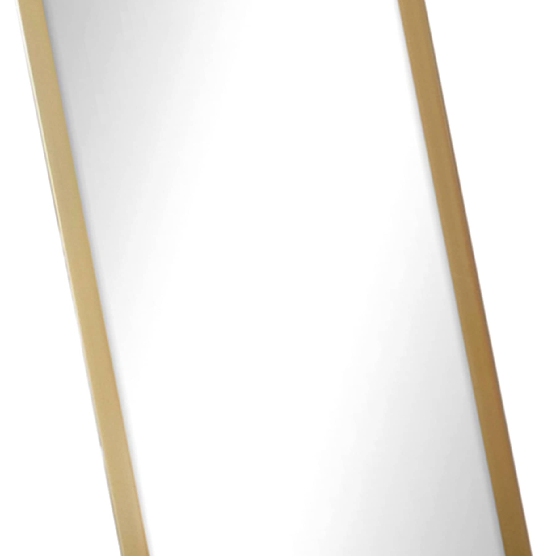 Gold Basic Leaner Mirror, 14x50