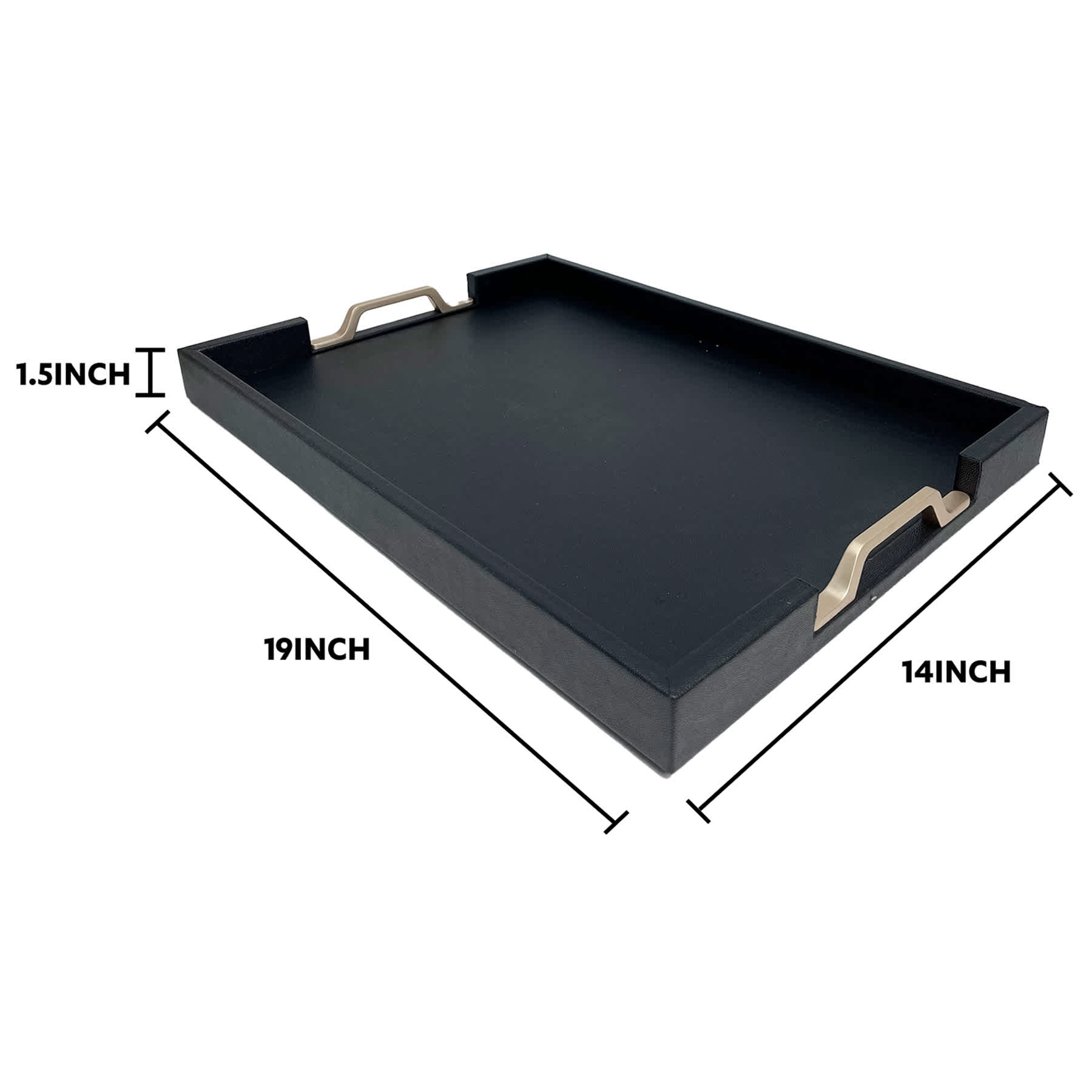 Black Wood Tray, 19x14
