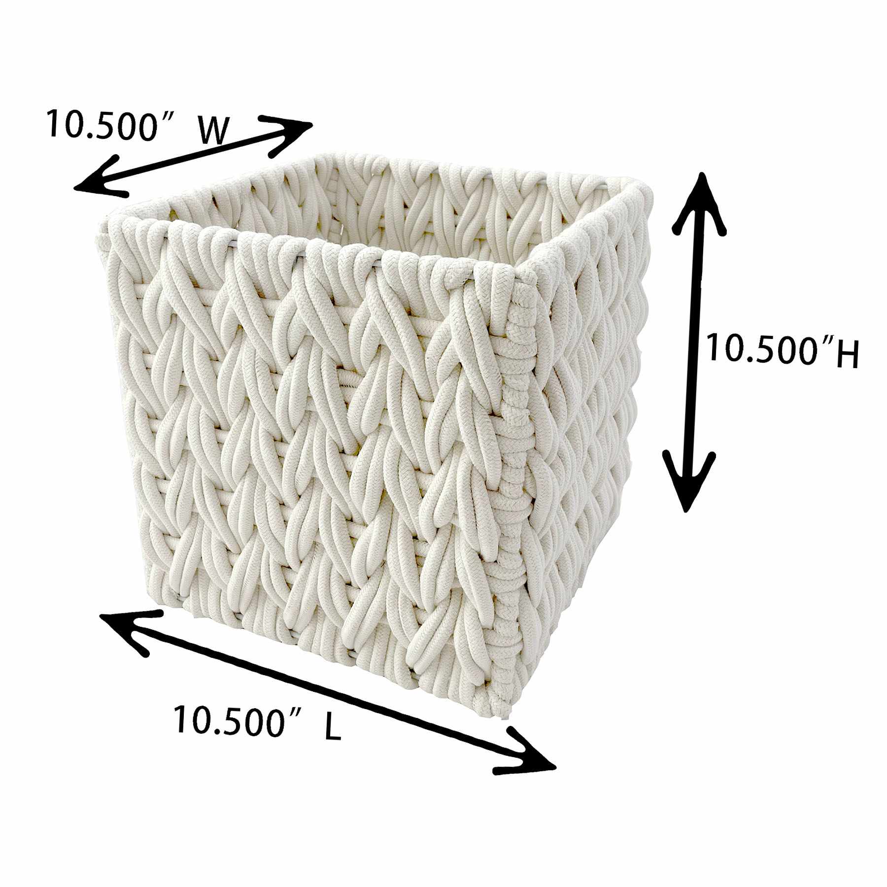 Poly Rope Modular Storage Basket, 10.5"