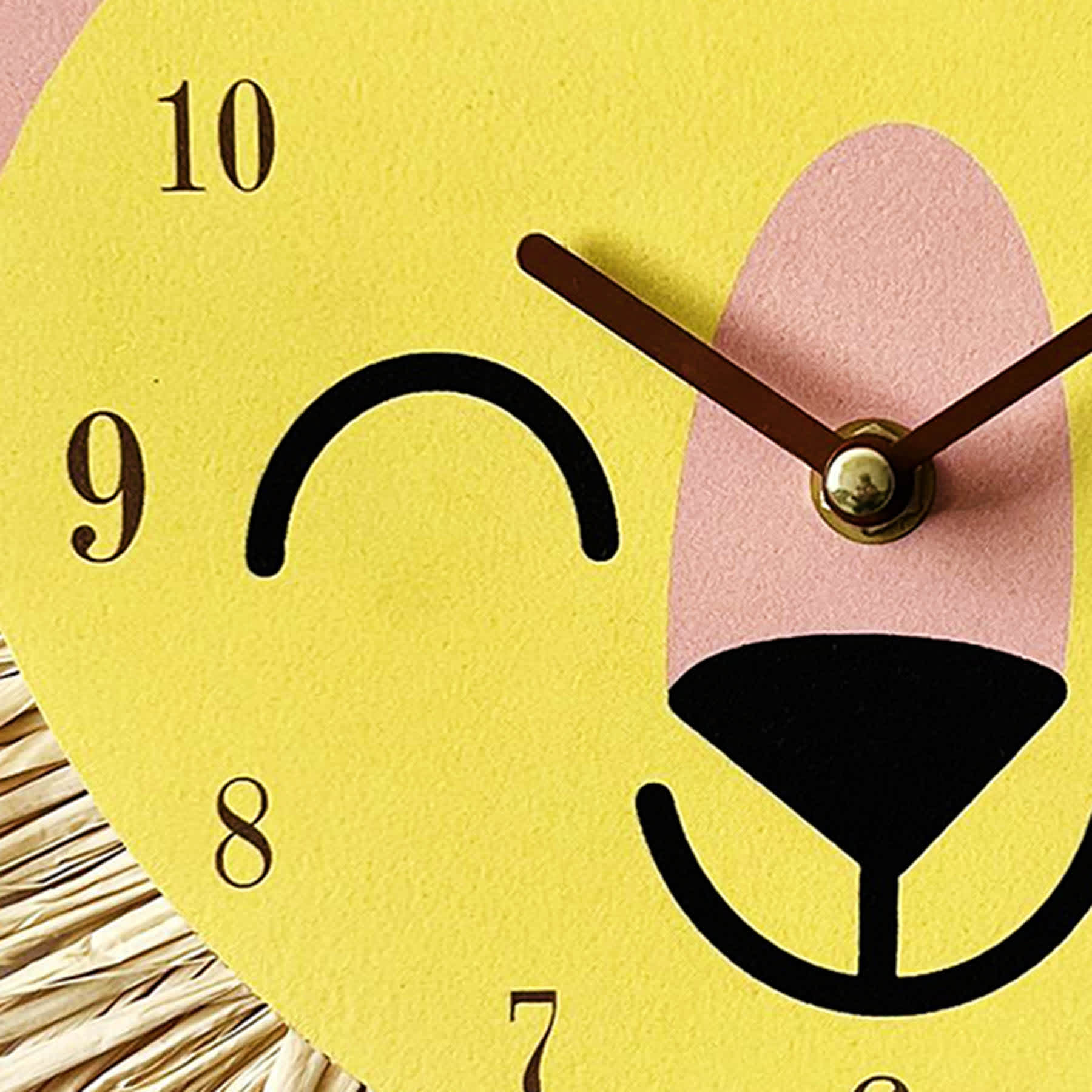 Tiny Dreamers Tiger Shaped Wall Clock, 12"