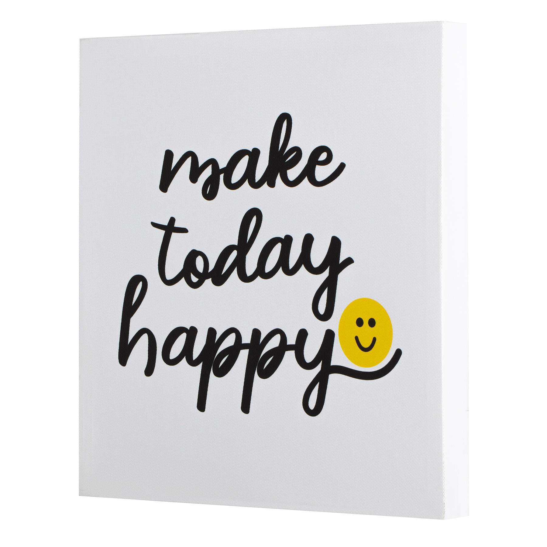 Make Today Happy Canvas Wall Art, 12"