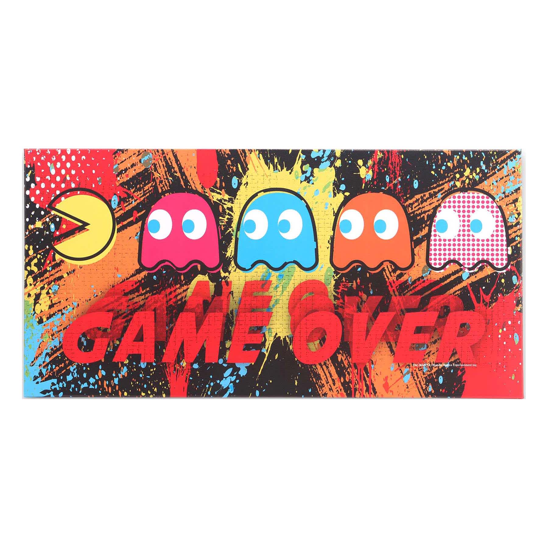 Pacman Graffiti Canvas Wall Art, 24x12