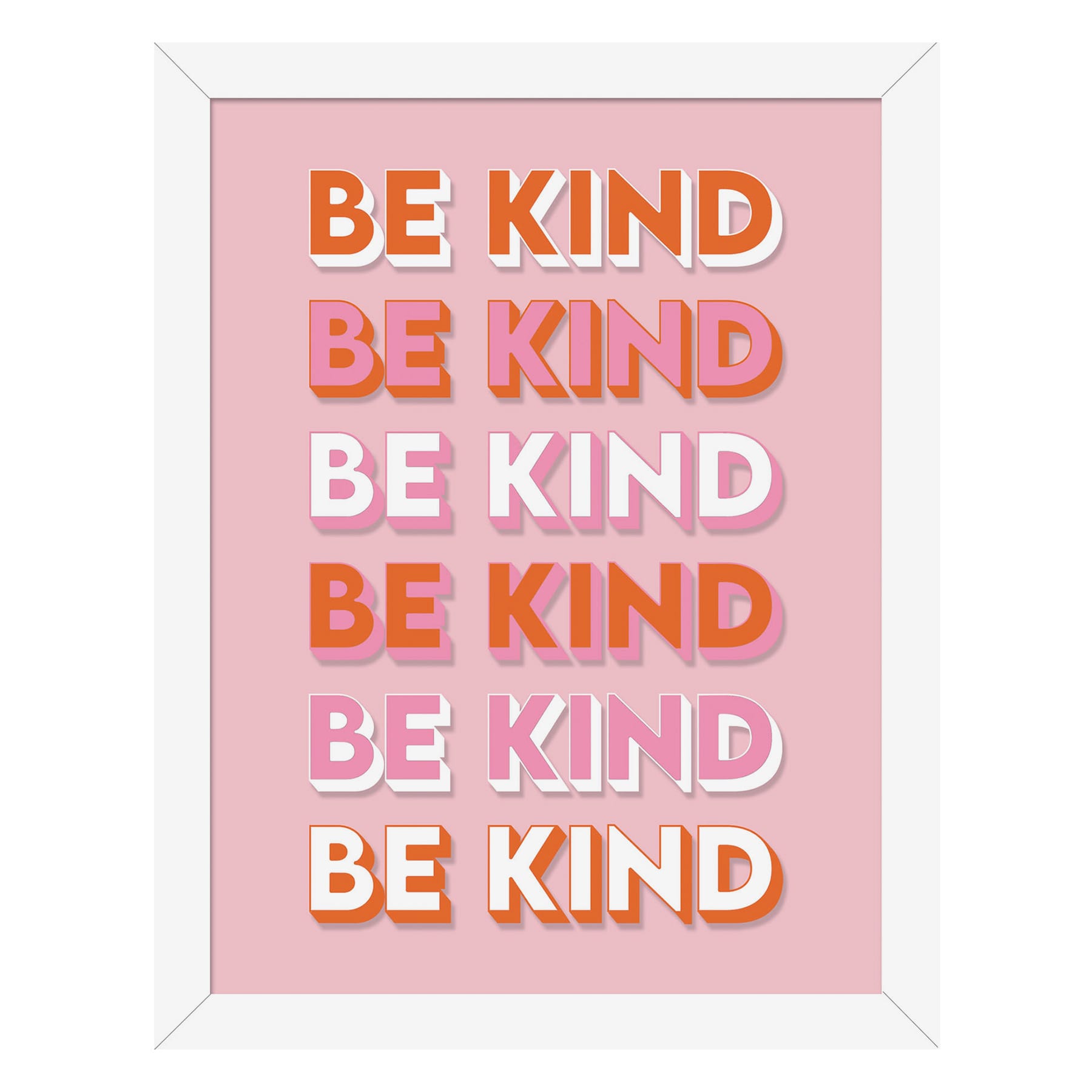 Be Kind Framed Art, 6x8