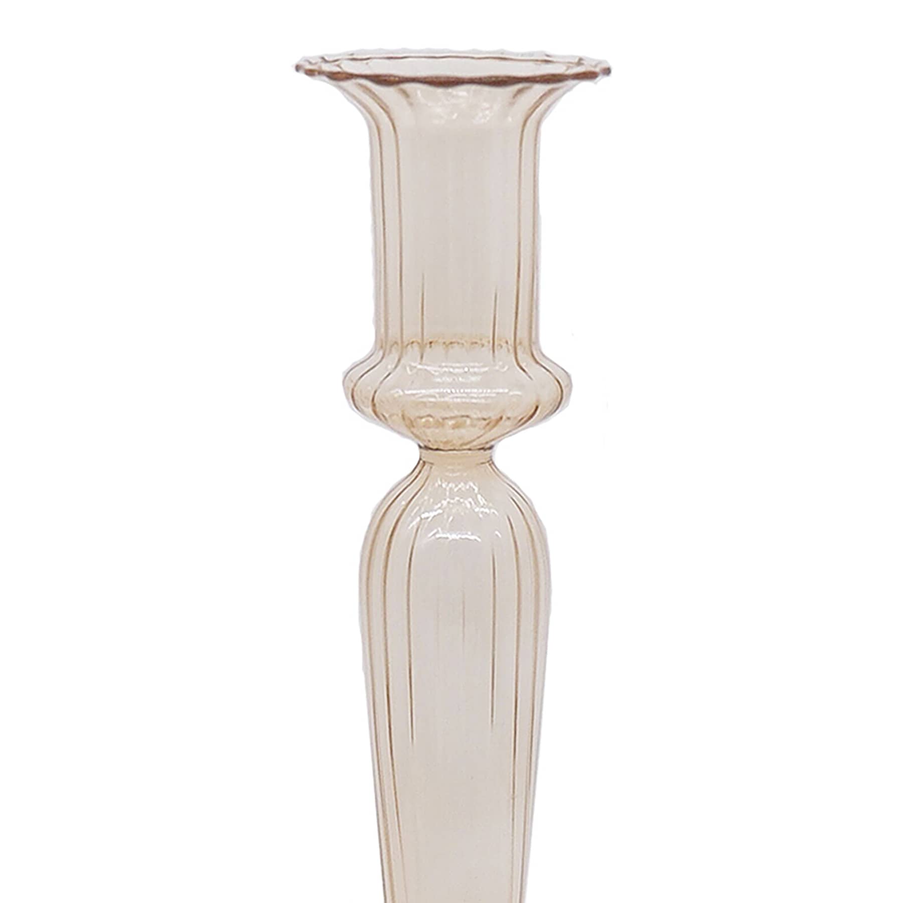 Providence Champagne Glass Taper Candle Holder, 12.5"