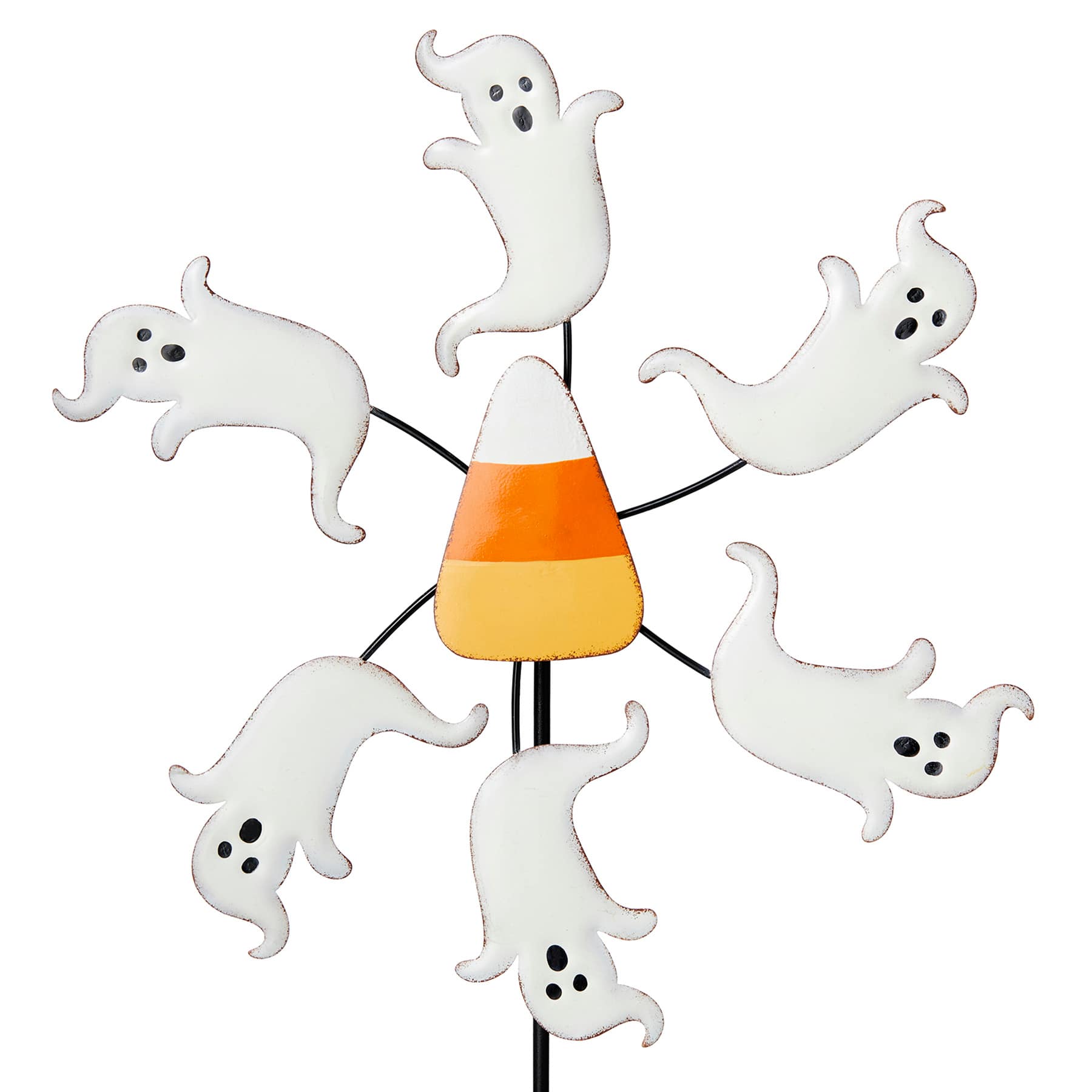 Happy Haunting Spinning Ghost Yardstake, 48"