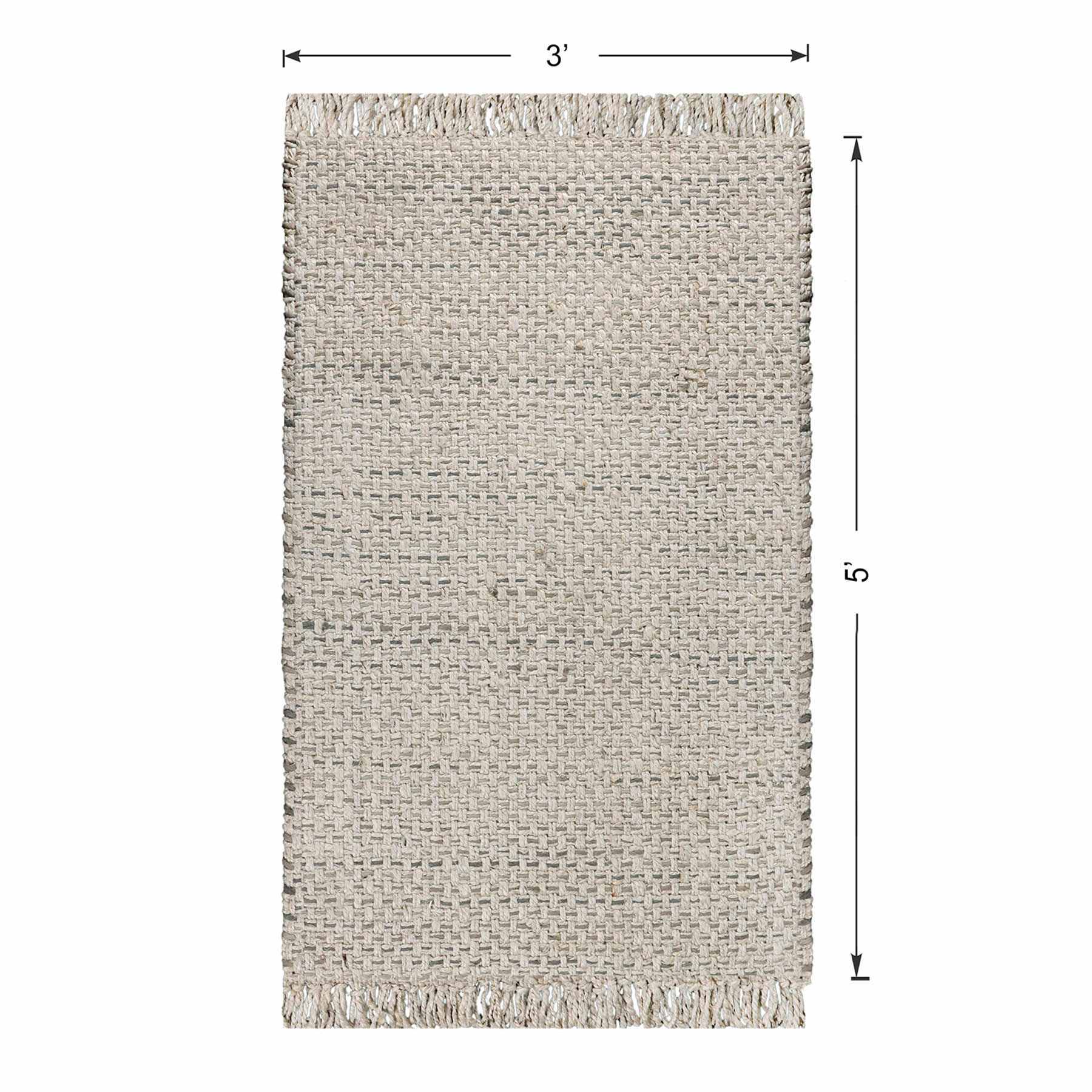 (B724) Ty Pennington Topher Neutral Flatweave Accent Rug, 3x5