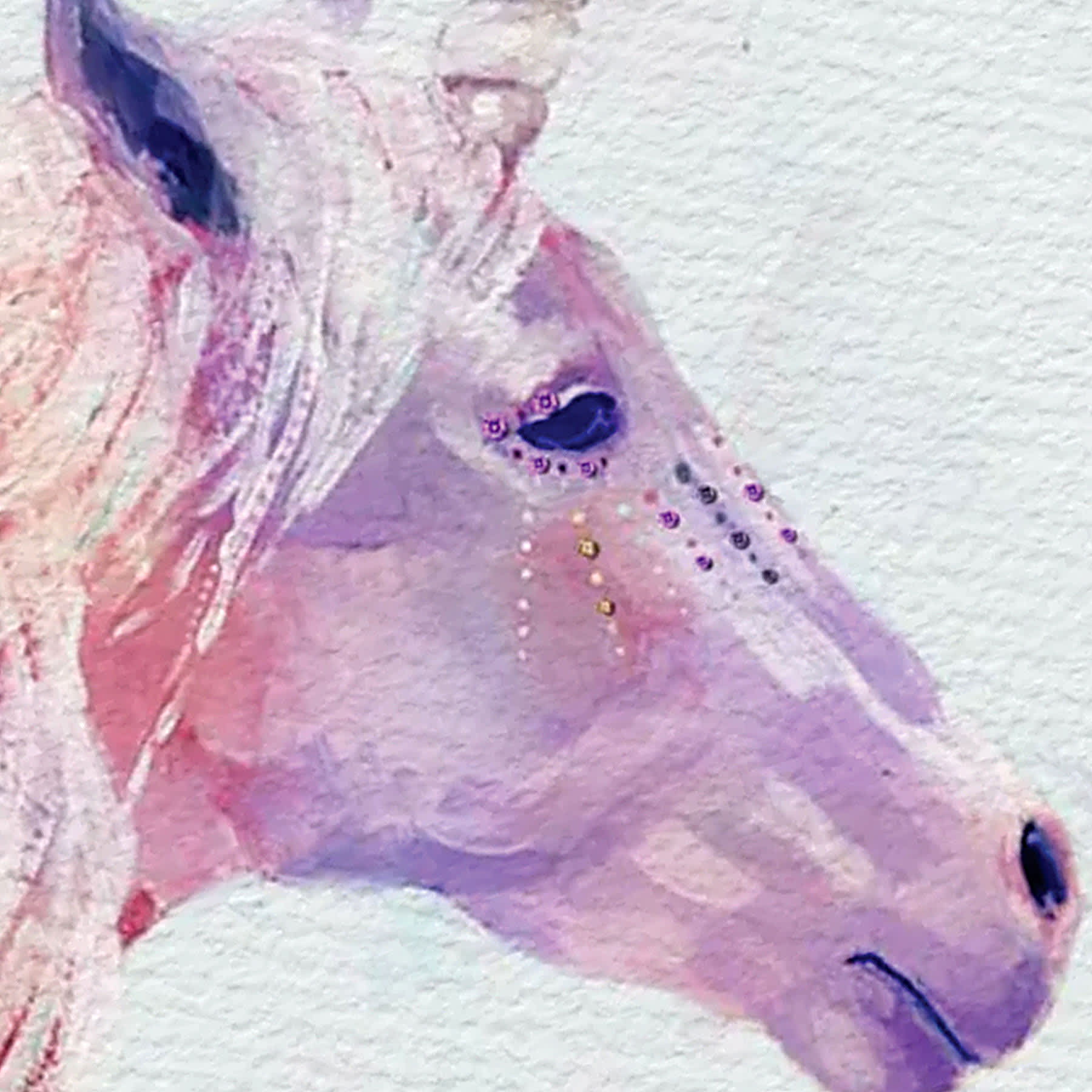 Framed Unicorn Textured Canvas Wall Art, 16"