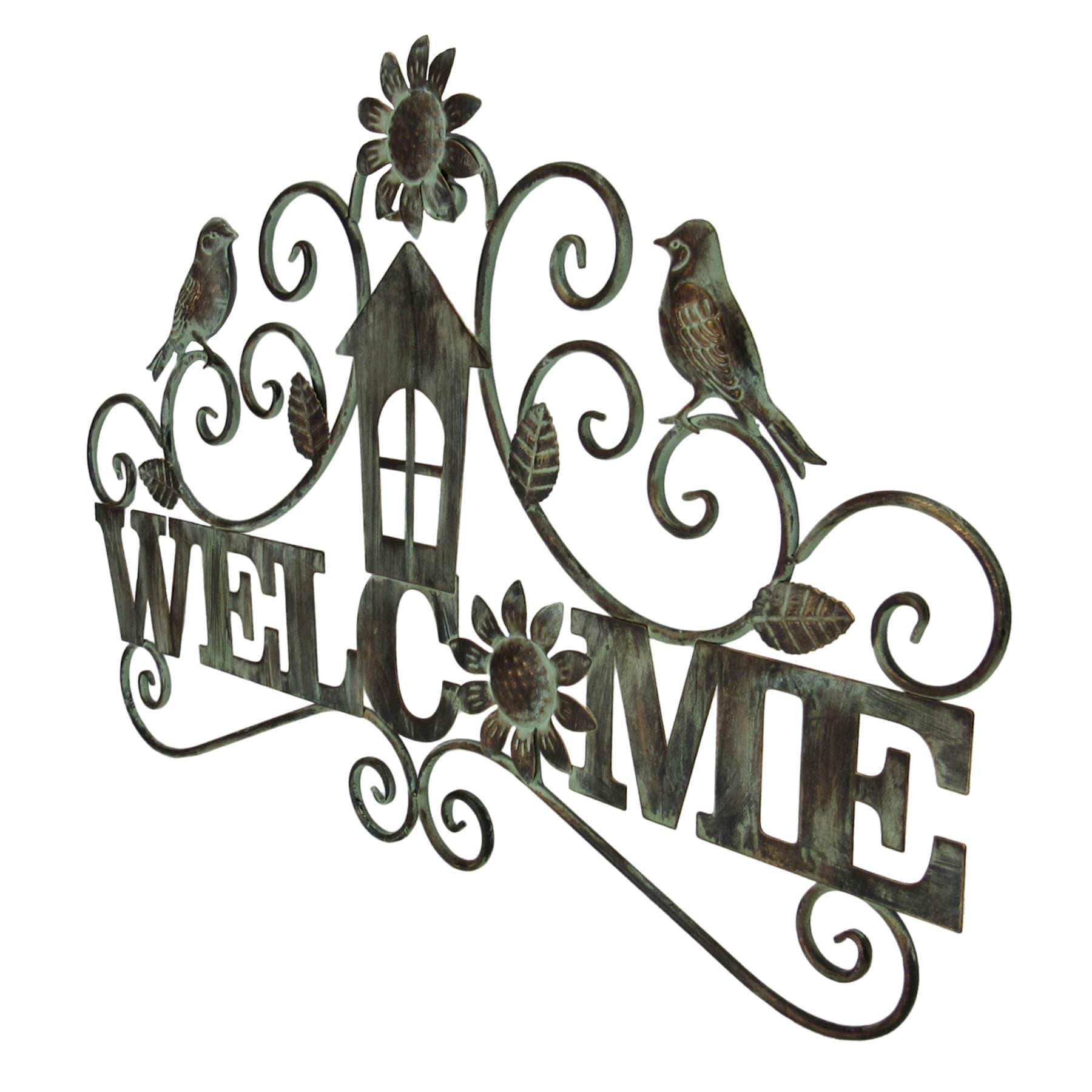 Welcome Birds Outdoor Wall Decor, 28"