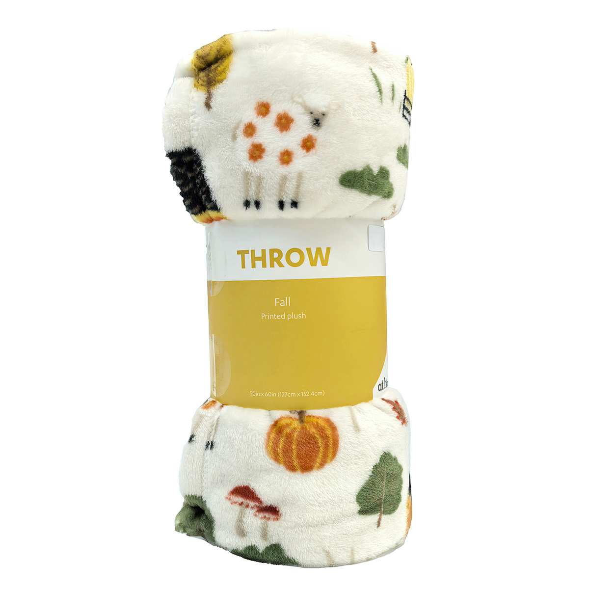 Farmhouse Multicolor Plush Throw Blanket, 50x60