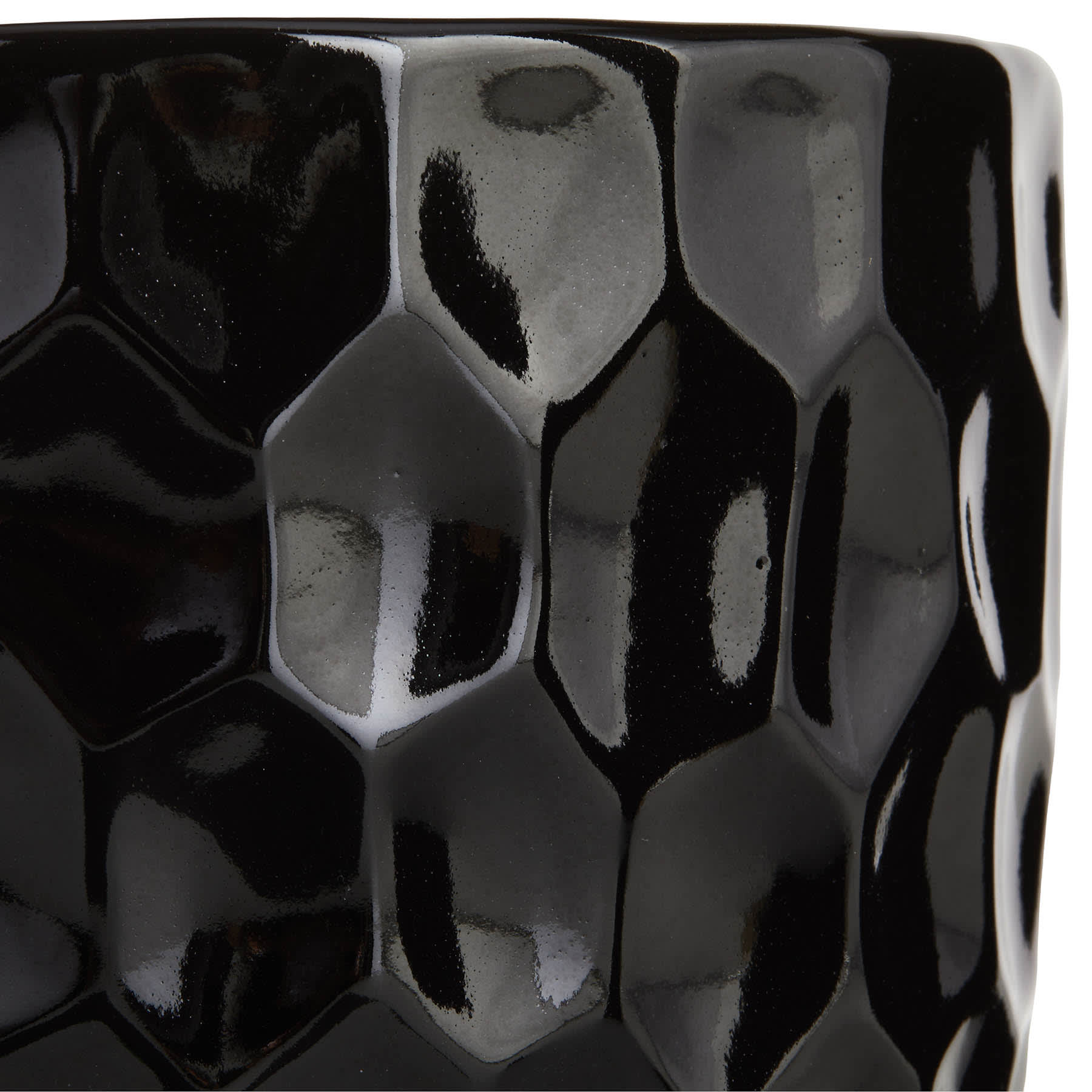 Crosby St. Elena Black Indoor Ceramic Planter, Small