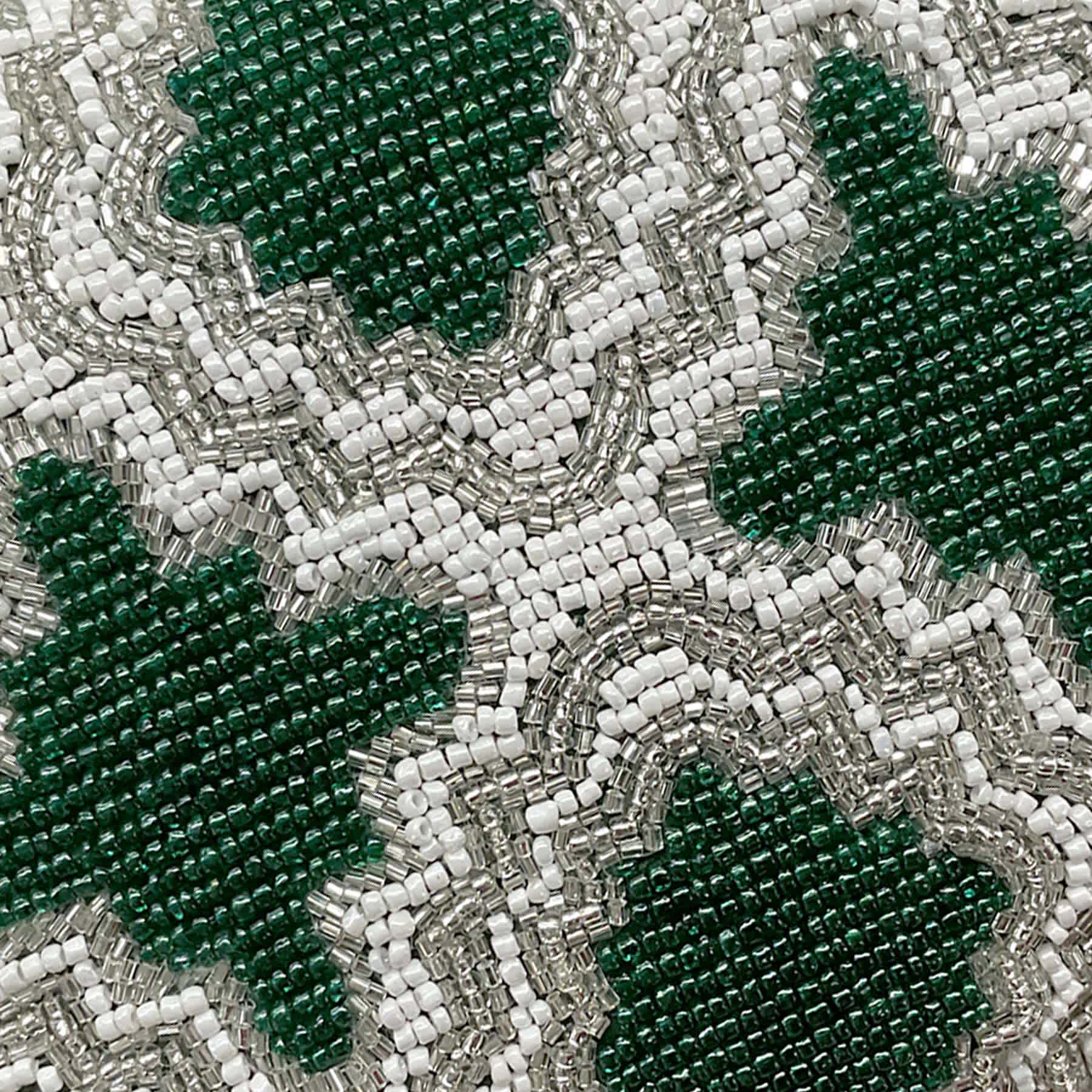 Found & Fable Medallion Beaded Throw Pillow, 9x12