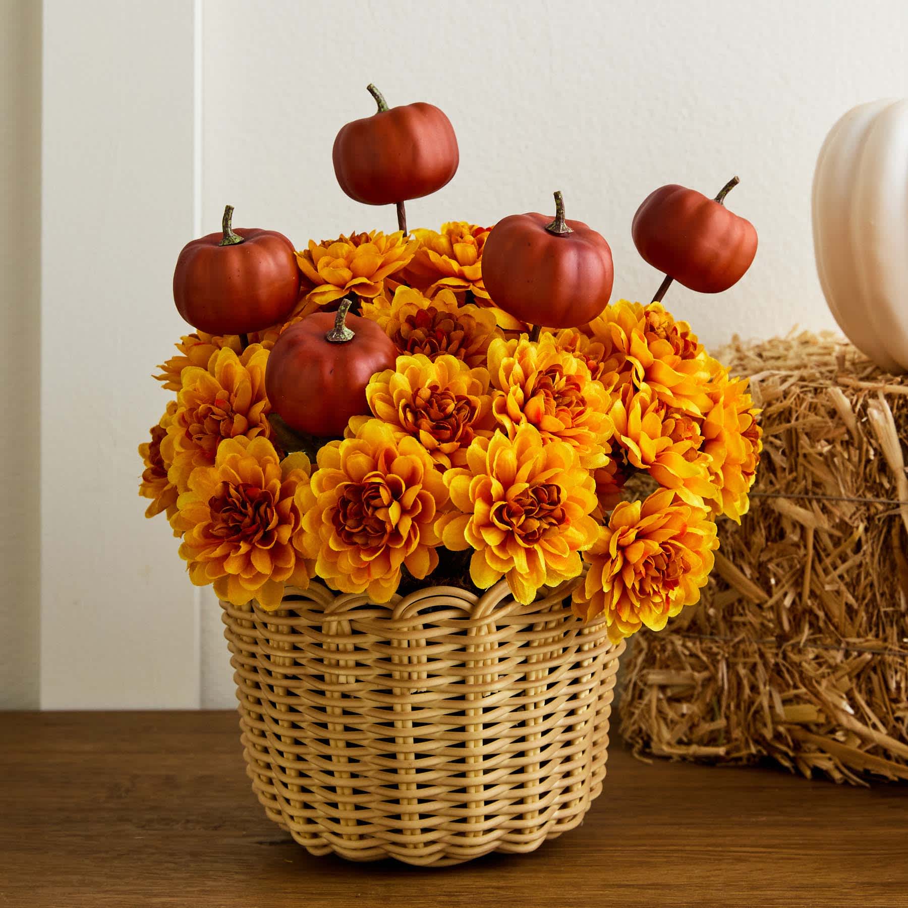Set of 5 Pumpkin Picks, 11"