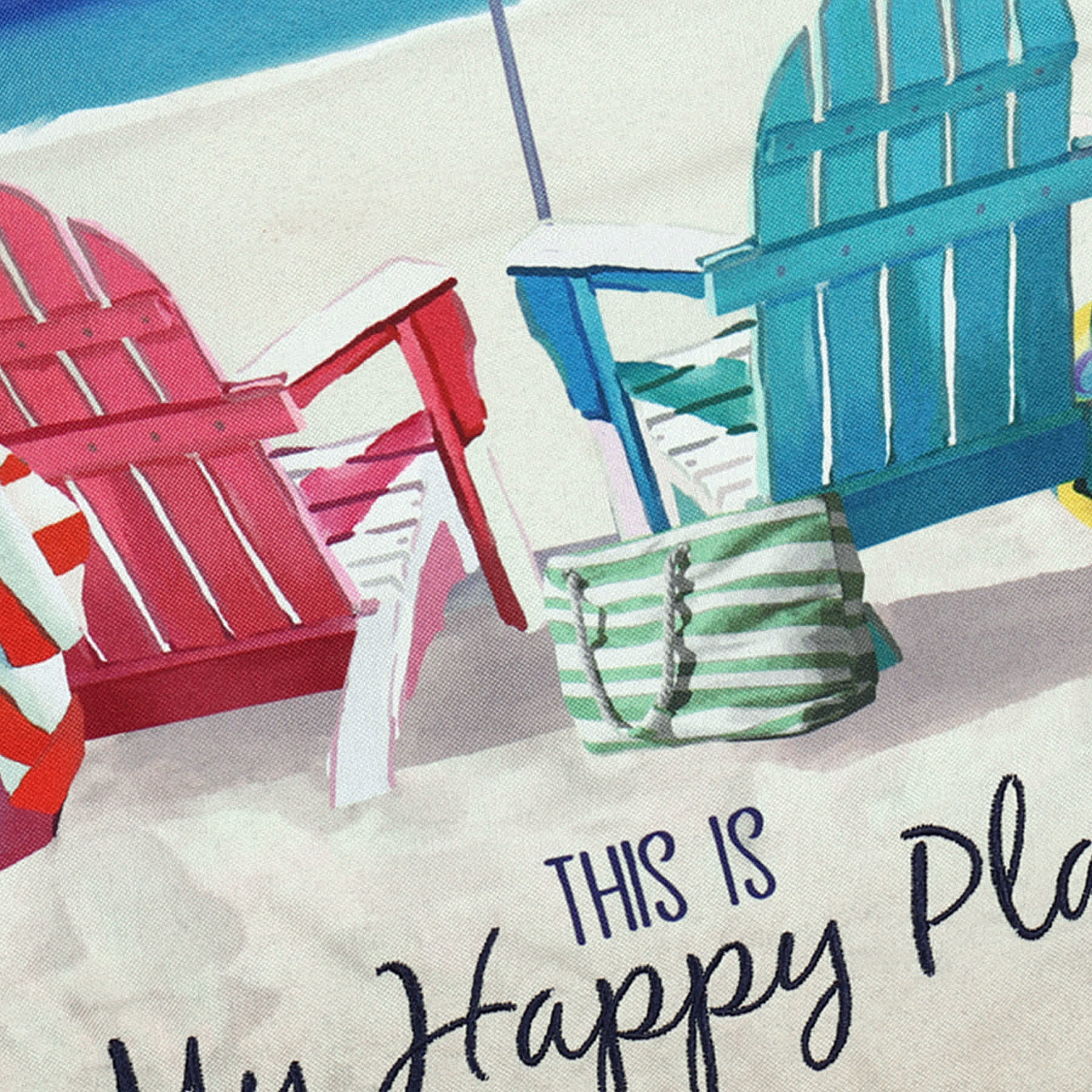 This Is My Happy Place Beach Garden Flag, 18"
