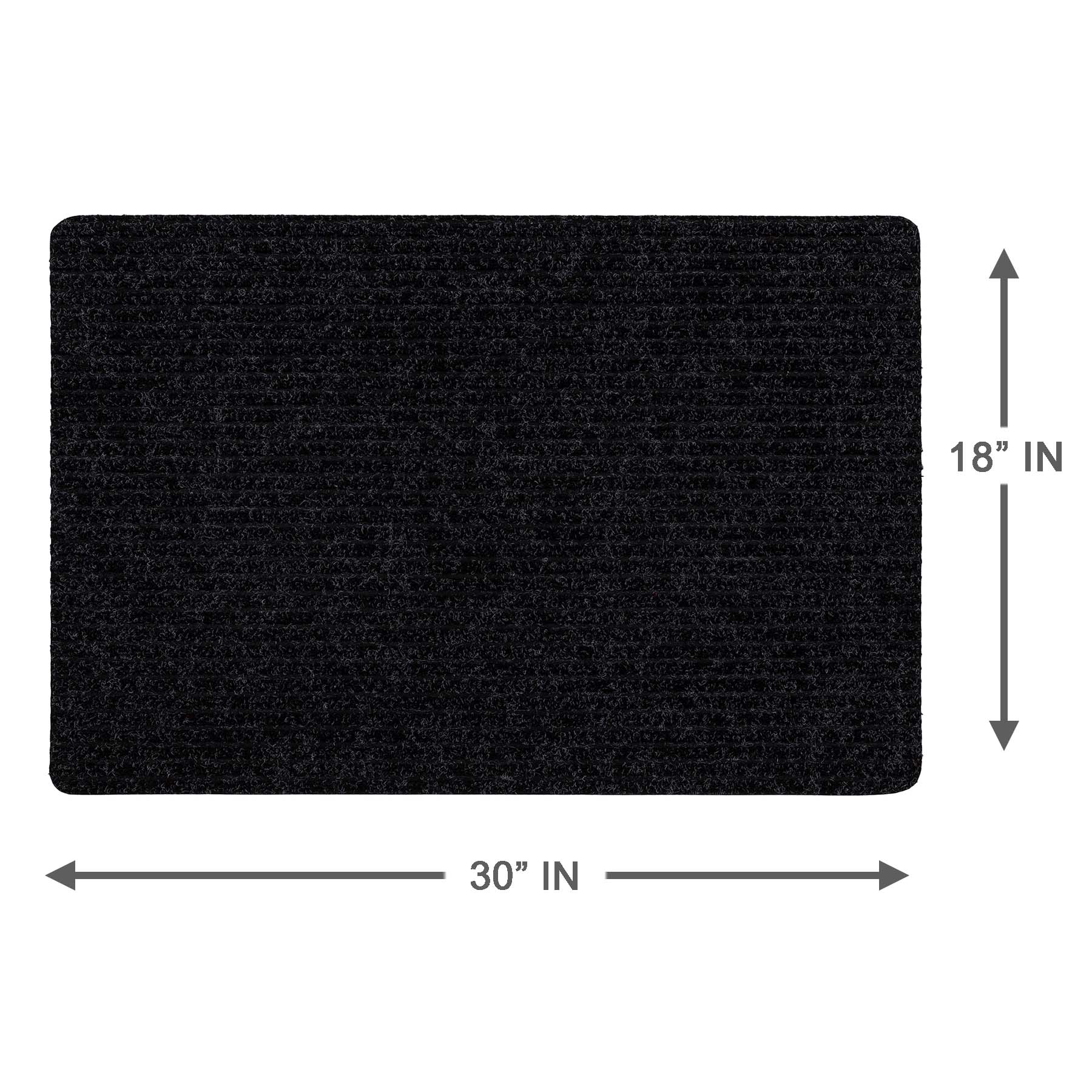 Tri-Rib Charcoal Scraper Mat, 18x30