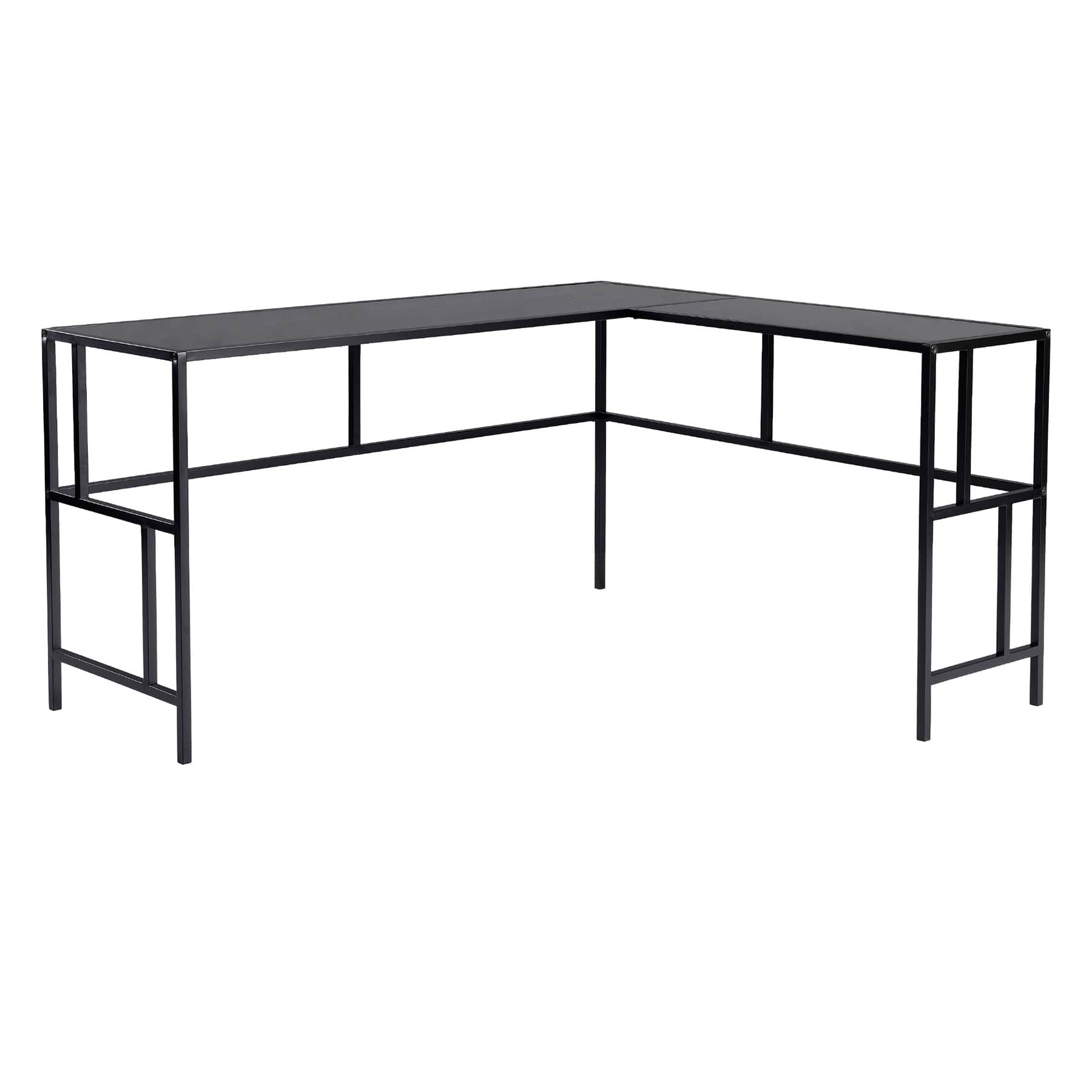 Crosby St. Brooklyn Metal Desk, Black