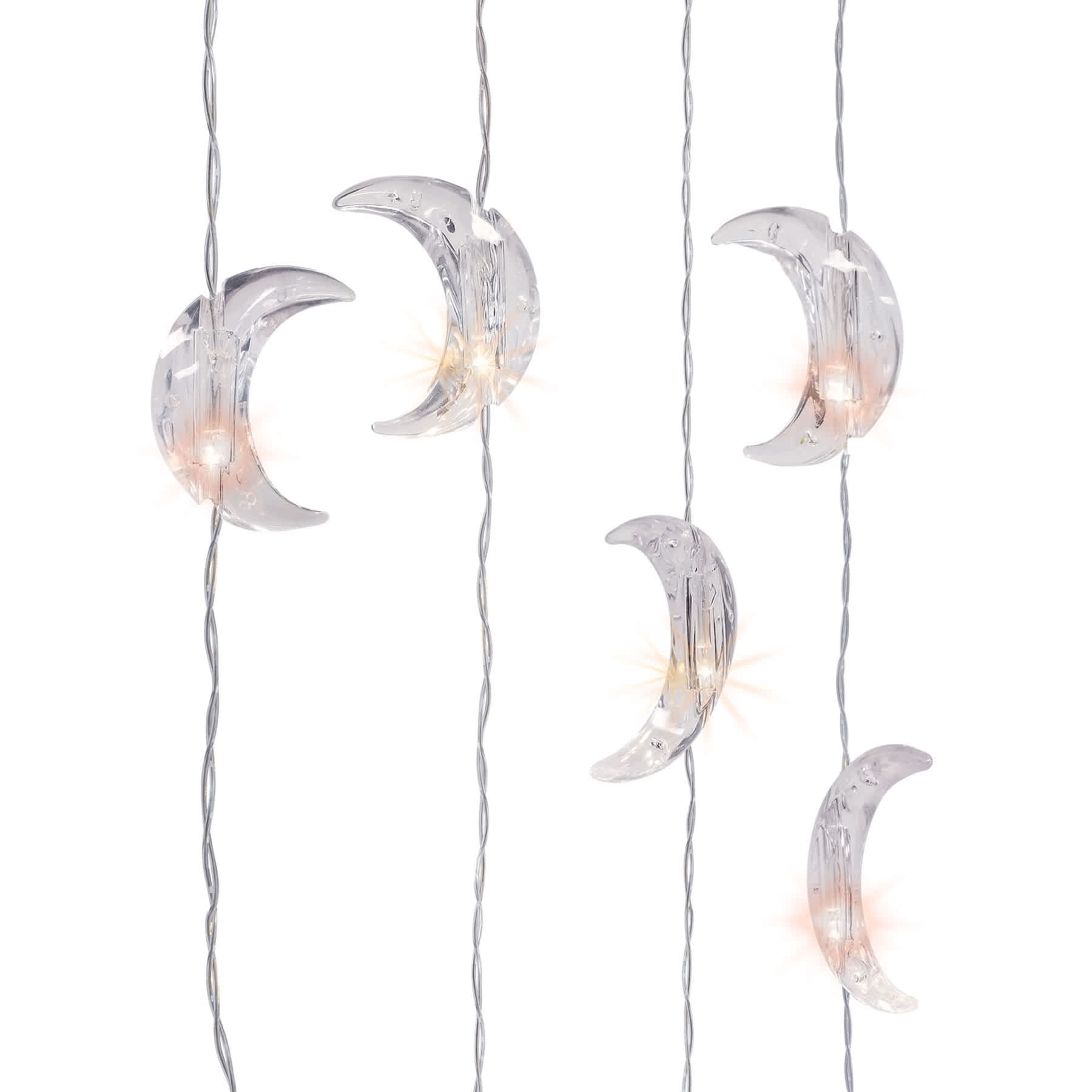 Crescent Moon LED Curtain Light