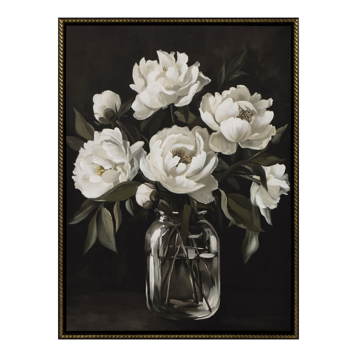 Floral in Vase Framed Wall Art, 18x24