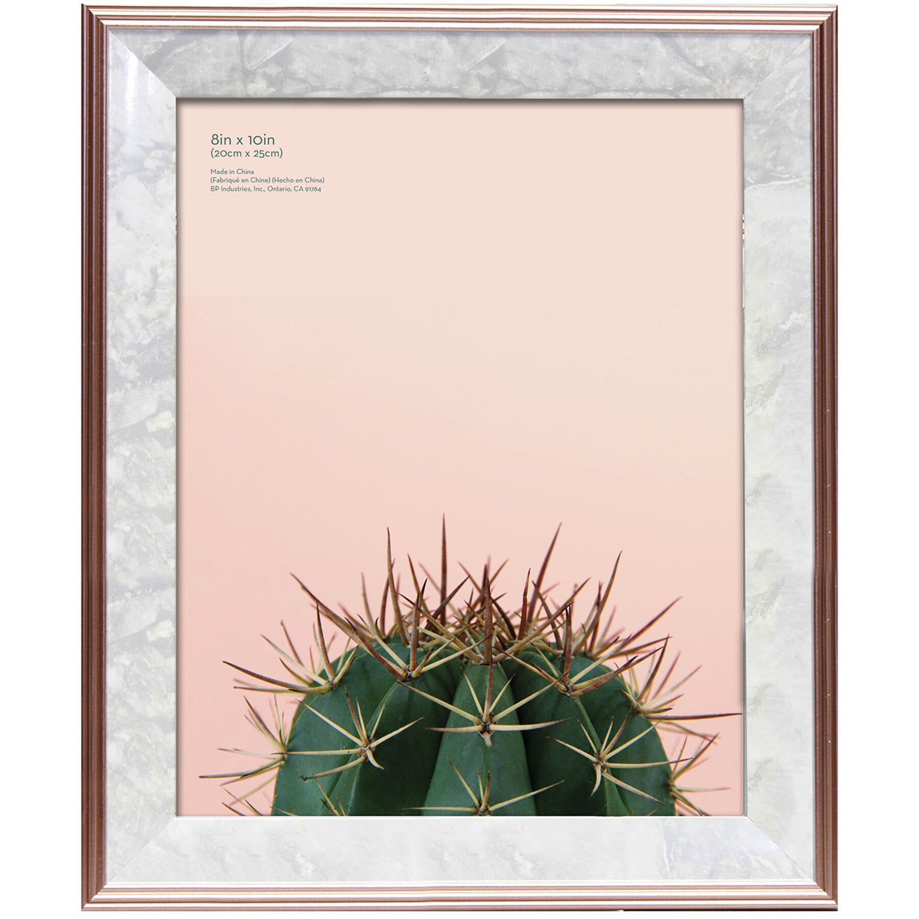 Foil Rose Gold Tabletop Picture Frame, 8x10