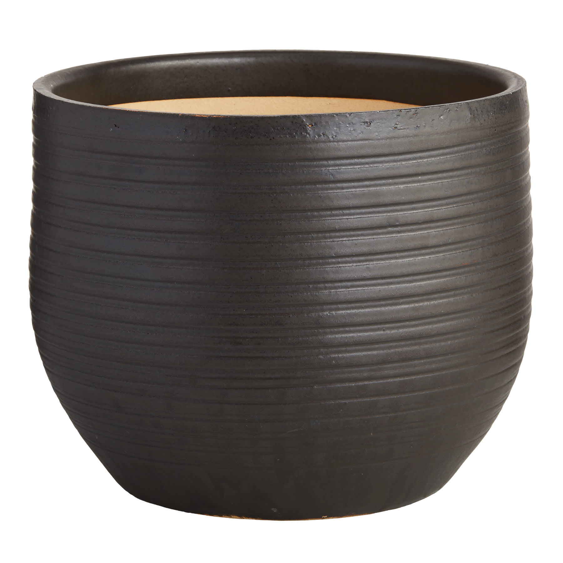 Found & Fable Black & Taupe Outdoor Planter, Medium