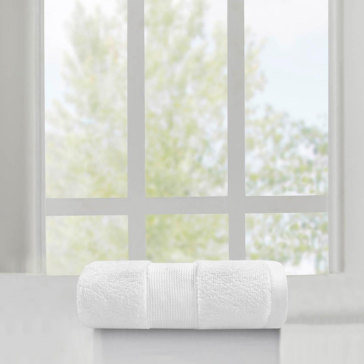 Providence White Egyptian Cotton Hand Towel, 16x30