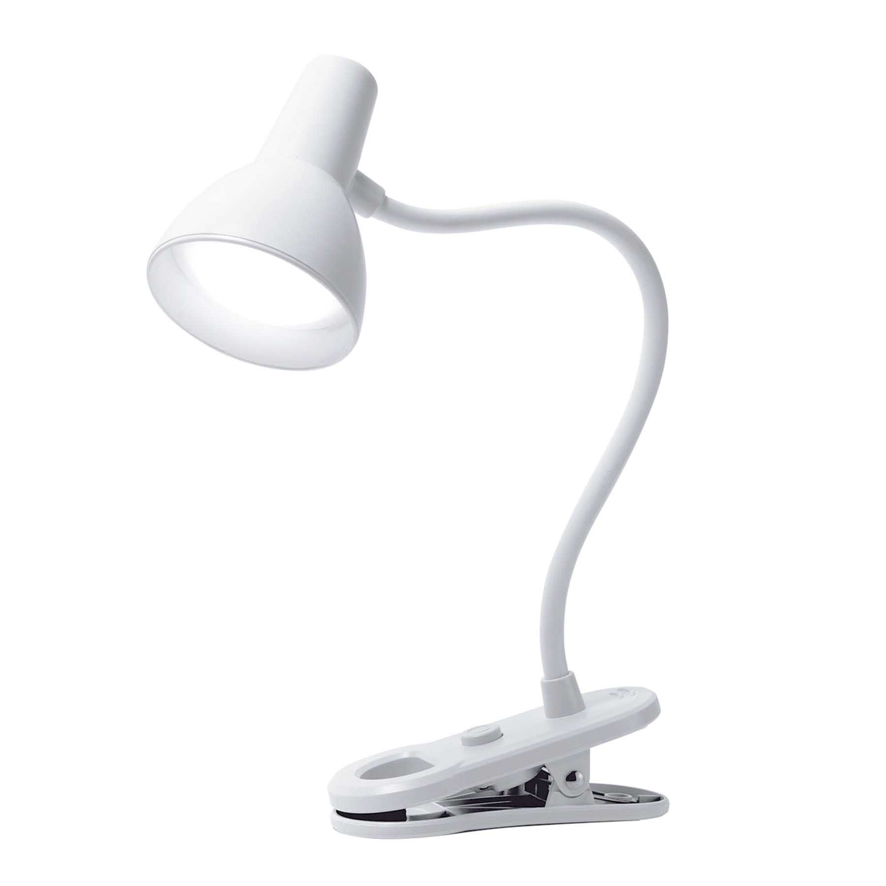 White LED Clip-On Task Lamp, 5"