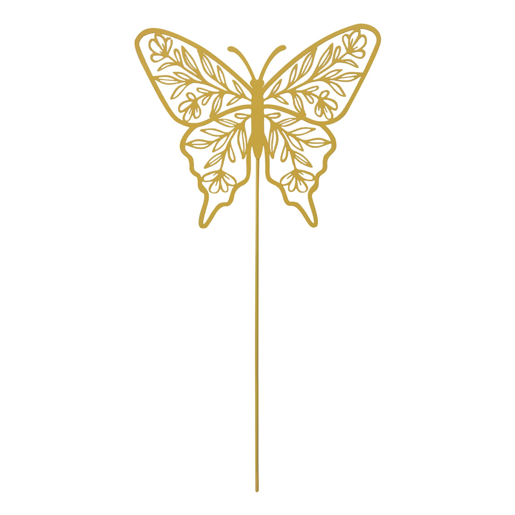 Yellow Butterfly Yard Stake, 20"