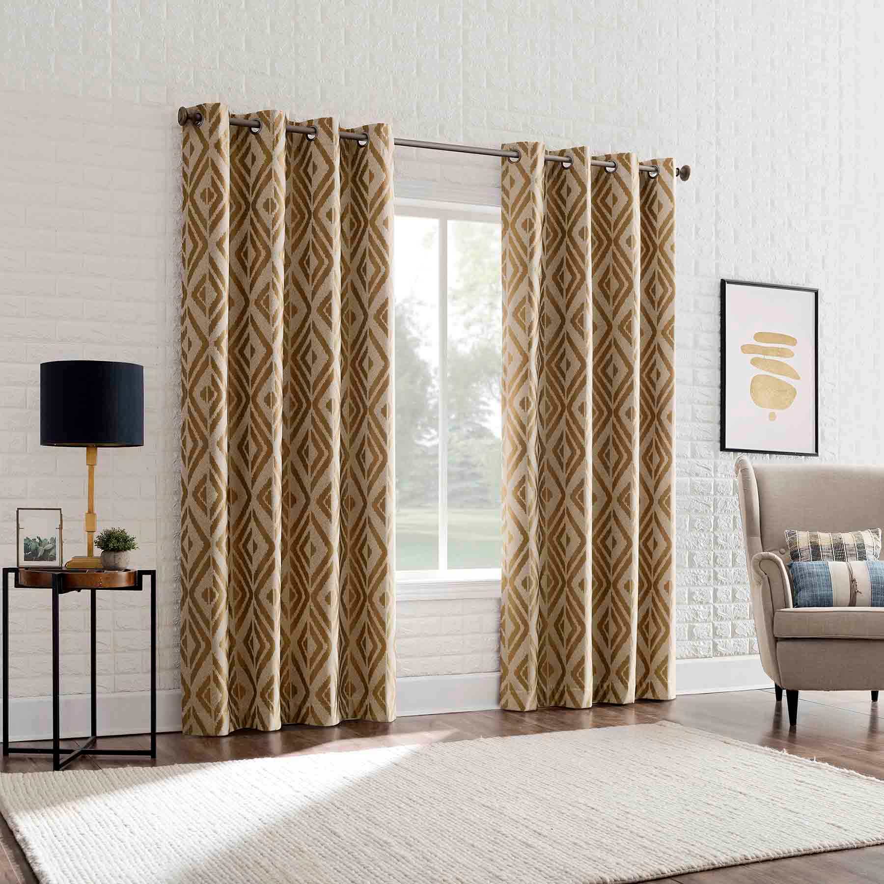 Sun Zero Gold Extreme Blackout Grommet Curtain Panel, 84"