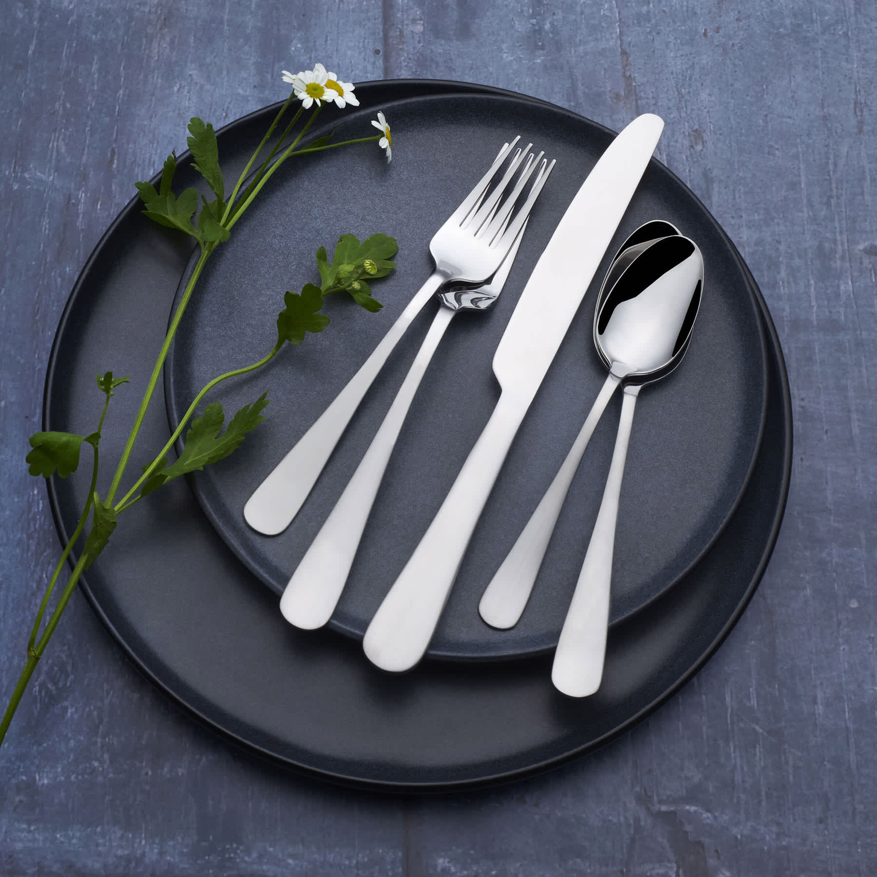 20-Piece Shelton Flatware Set, Satin Silver