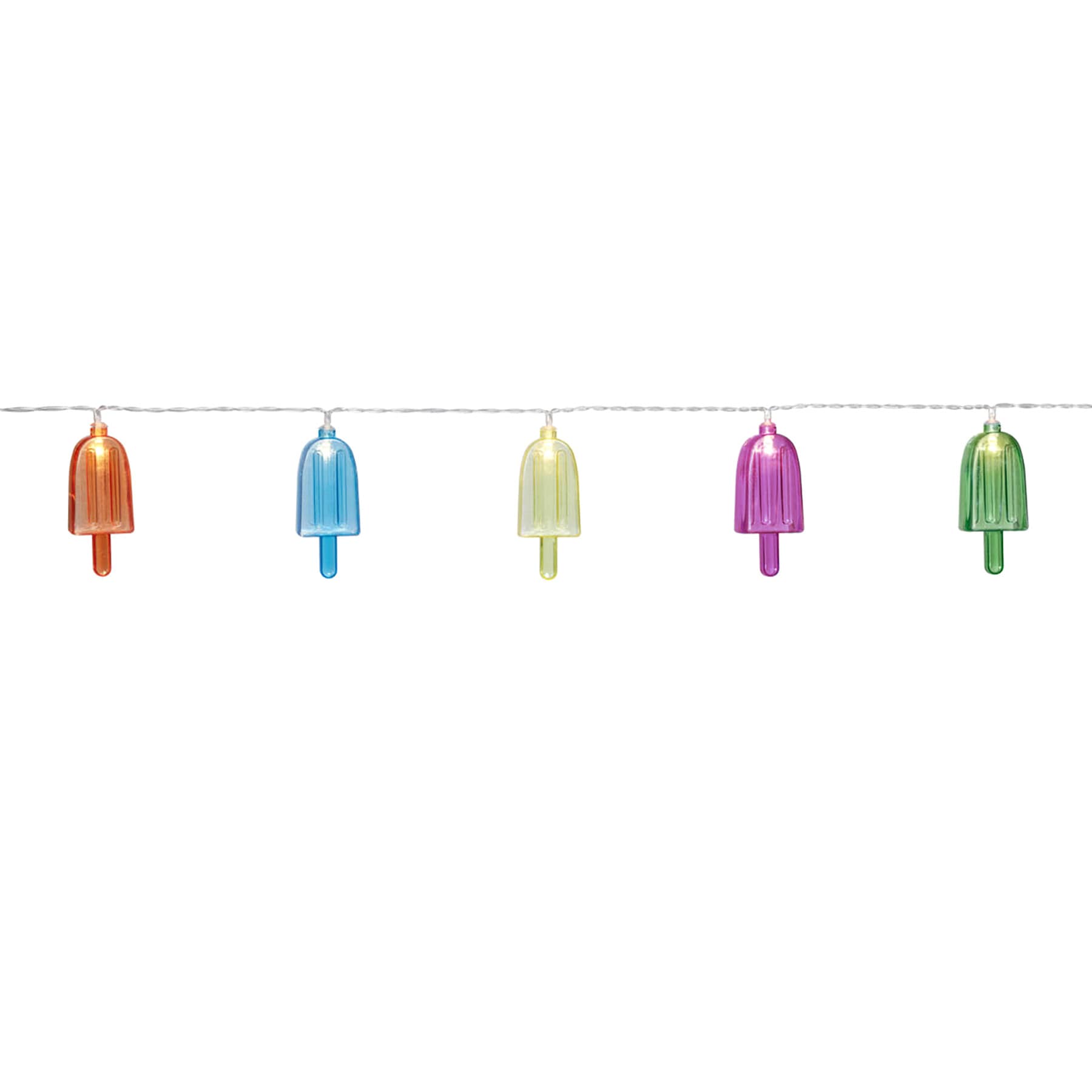 10-Count LED Popsicle String Lights with Timer
