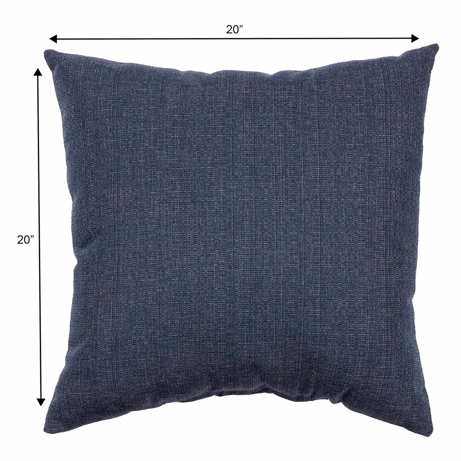 Wheaton Jacquard Premium Oversized Square Outdoor Throw Pillow, 20"