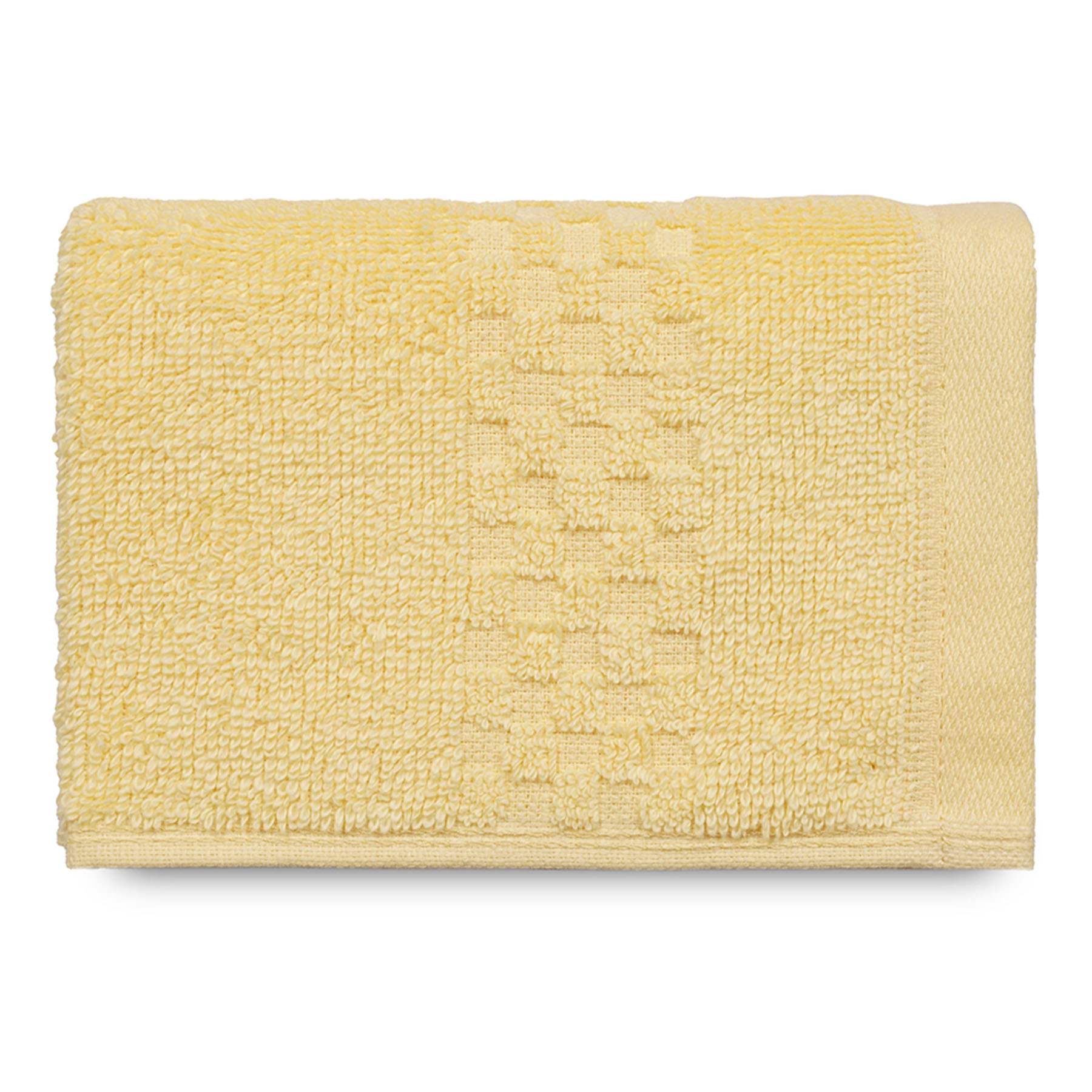 Tiny Dreamers Yellow Cotton Washcloth, 13"
