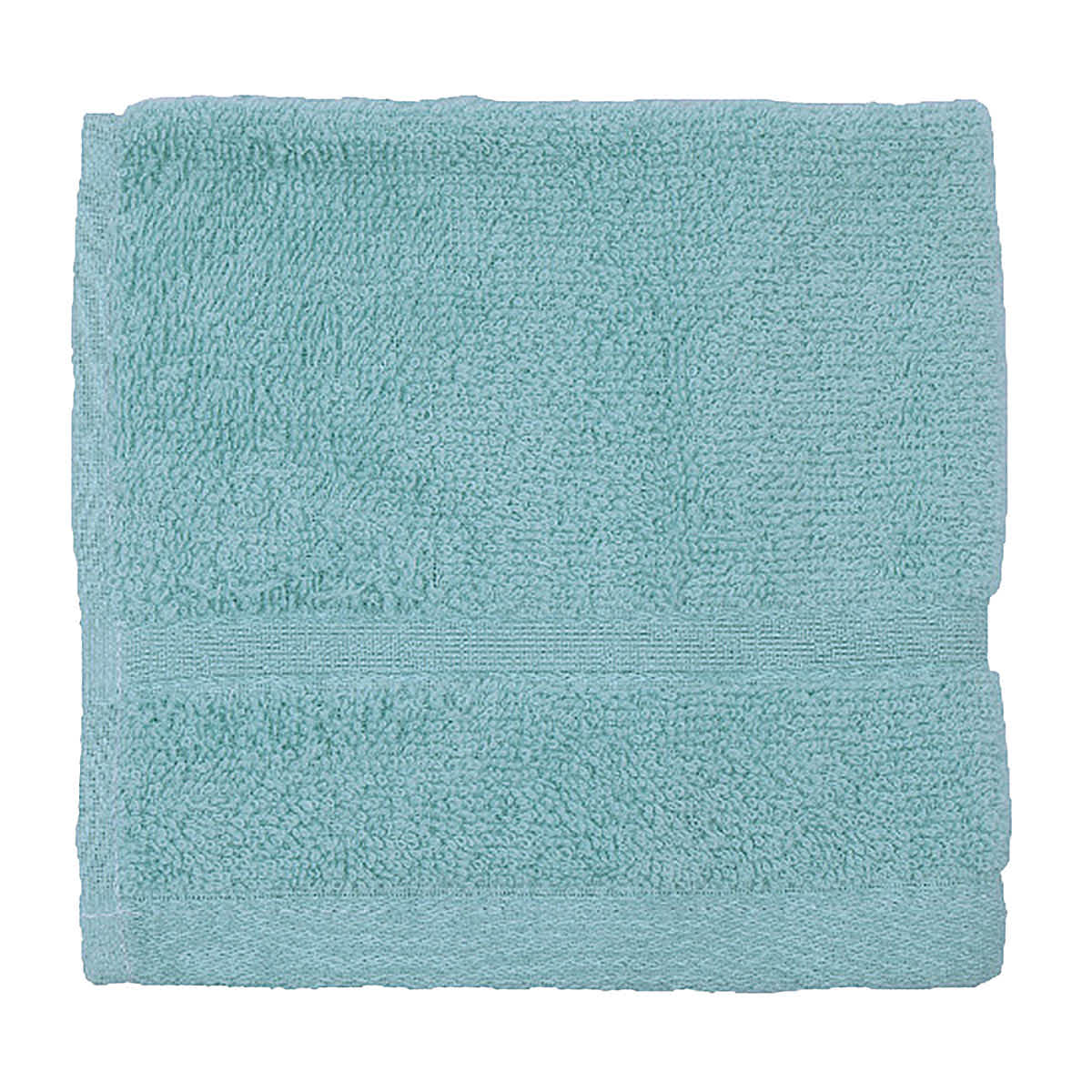 Essential Solid Turquoise Washcloth, 13"