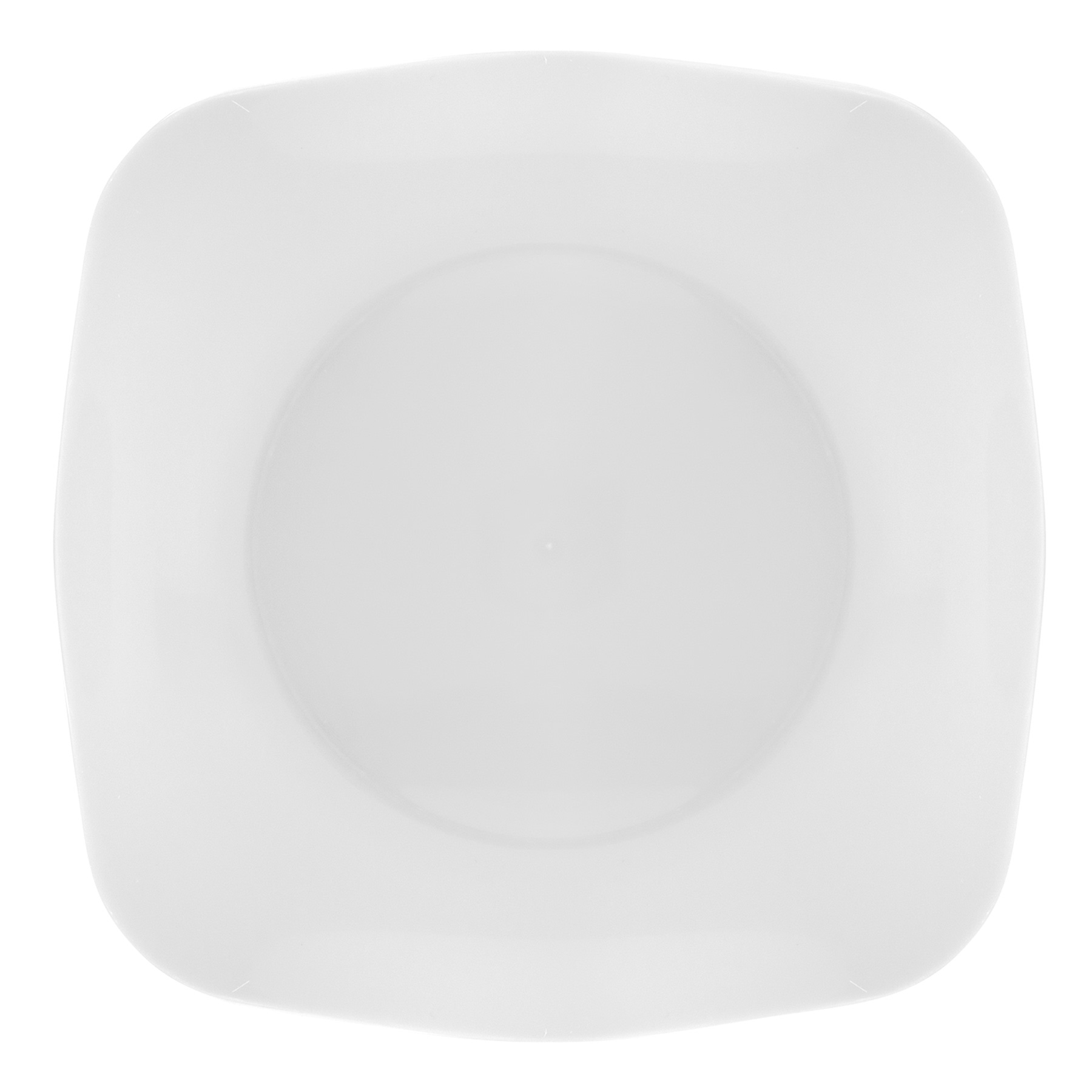 Pearl White Retro Plastic Plate, 7.5"