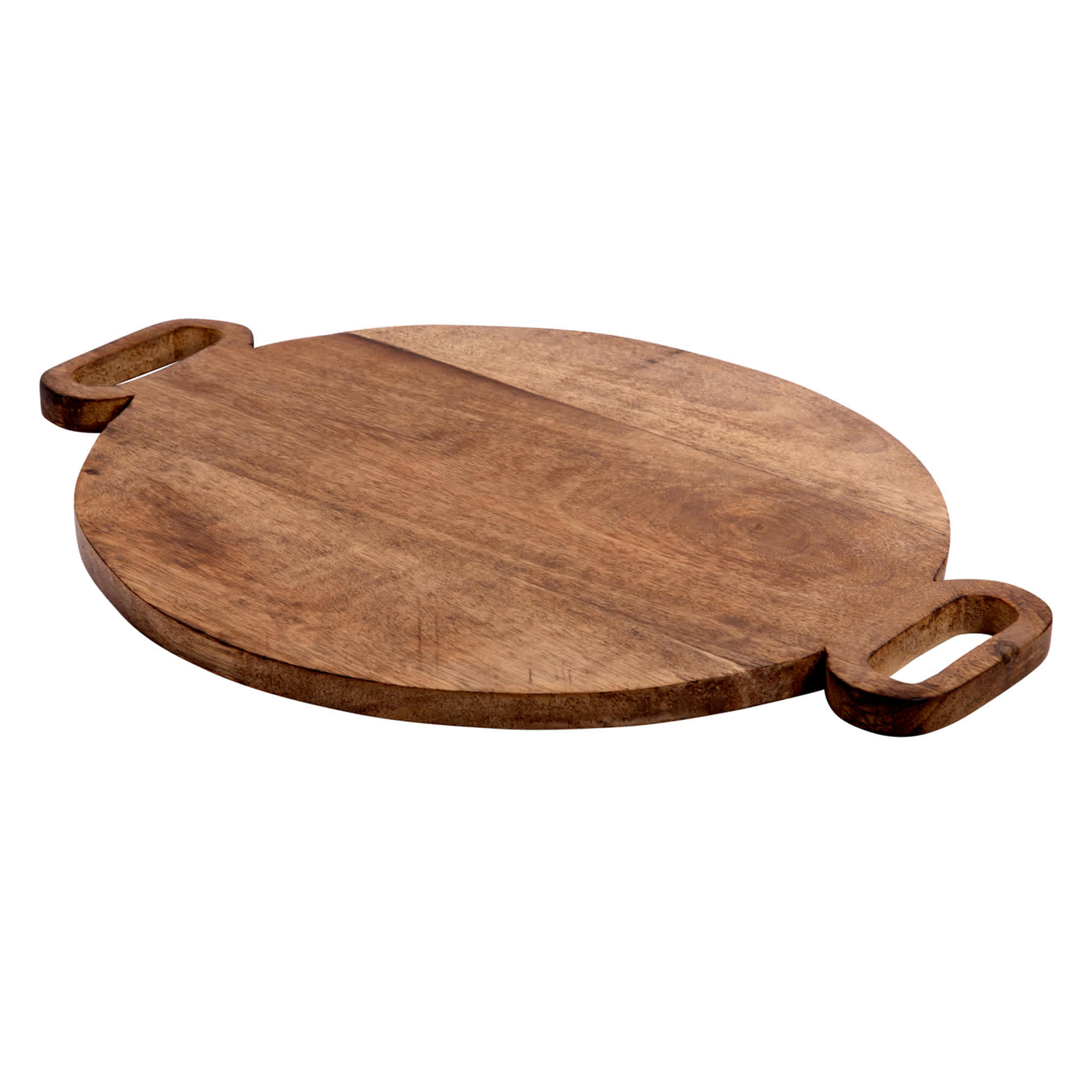 Mango Wood Cutting Board with Handles, 16"