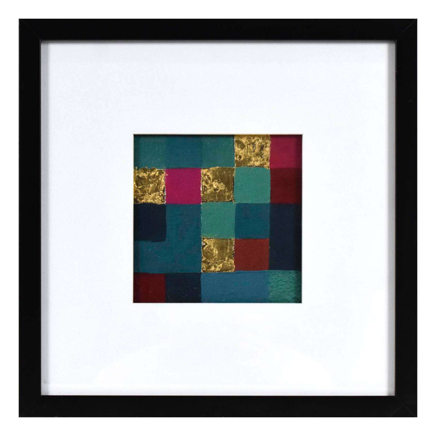 SCADpro Glass Framed Pixel Landscape Canvas Wall Art, 40x20