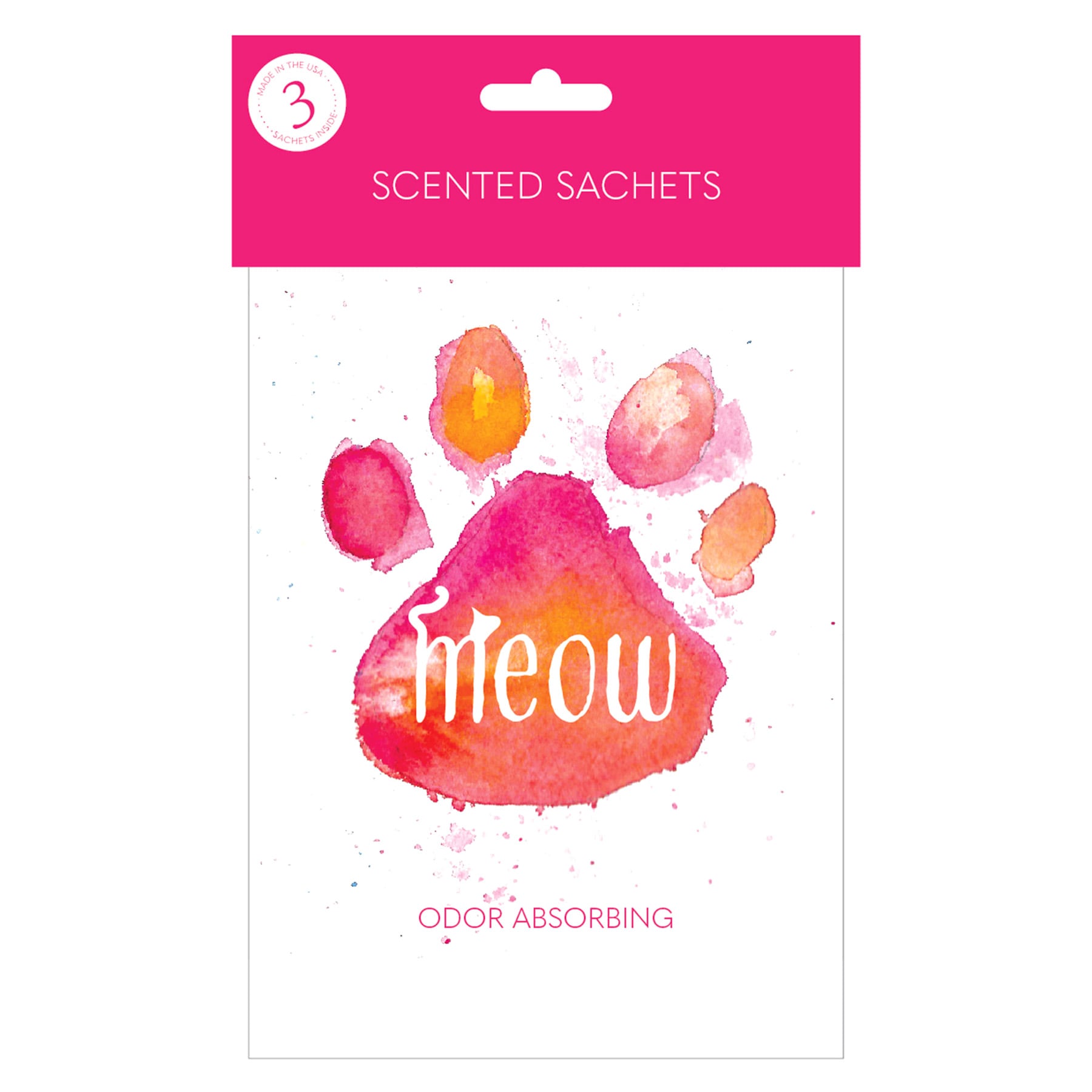 3-Pack Pink Meow Scented Sachets